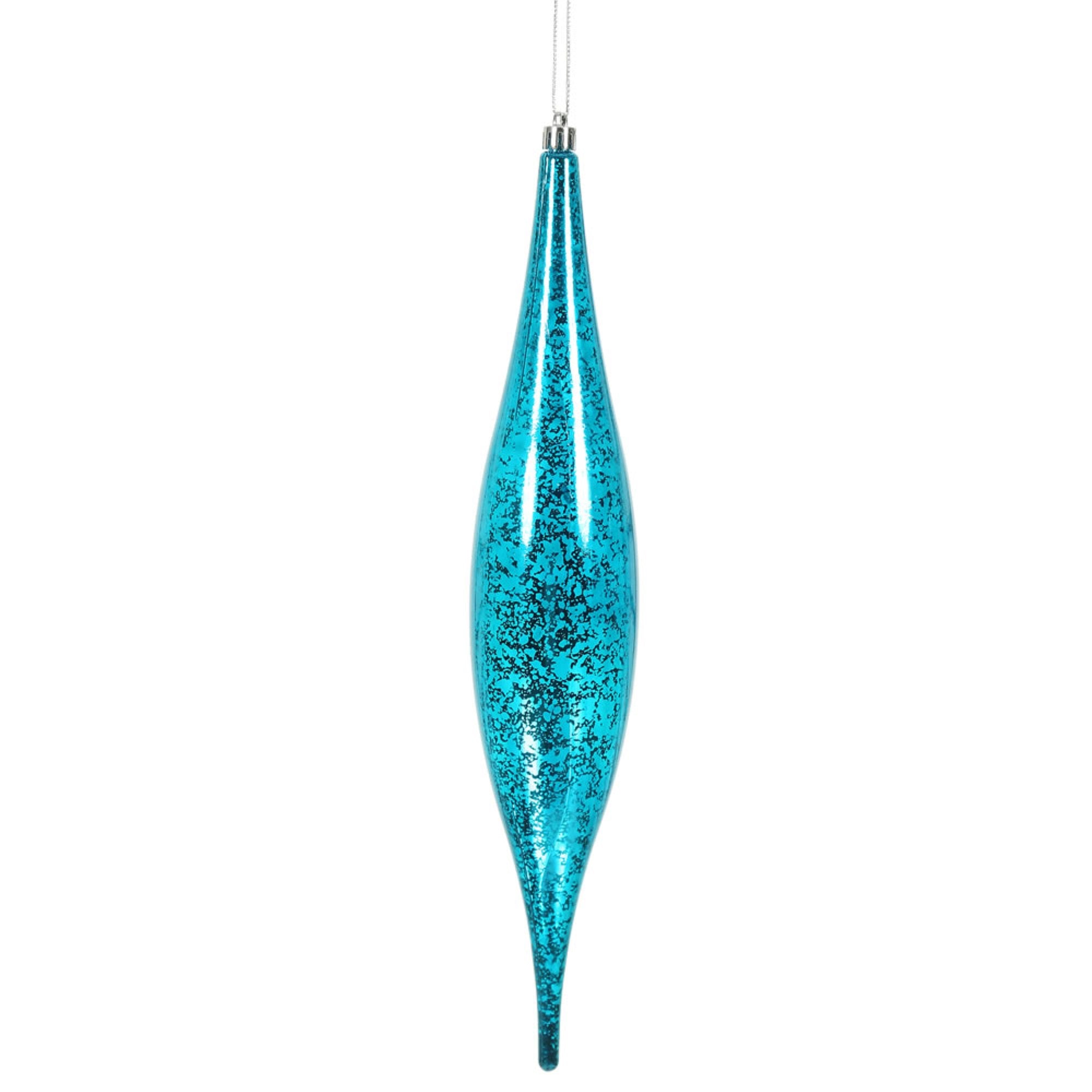 13” Turquoise Mercury Rain Drop 2/Bg
