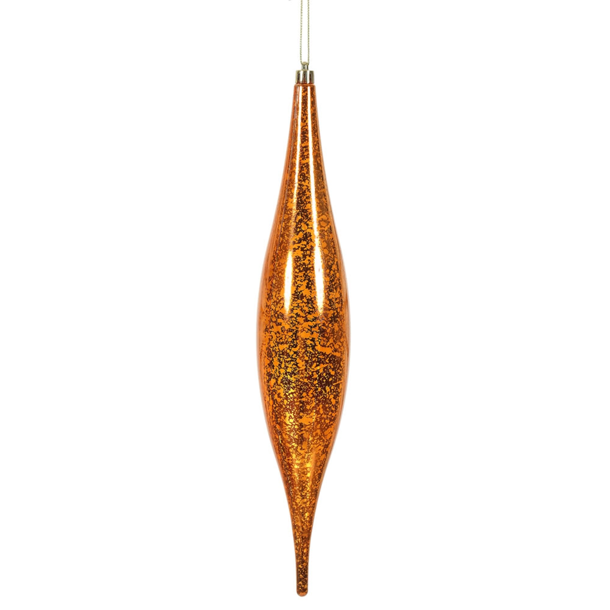 13” Burnish Orange Mercury Rain Drop 2Bg