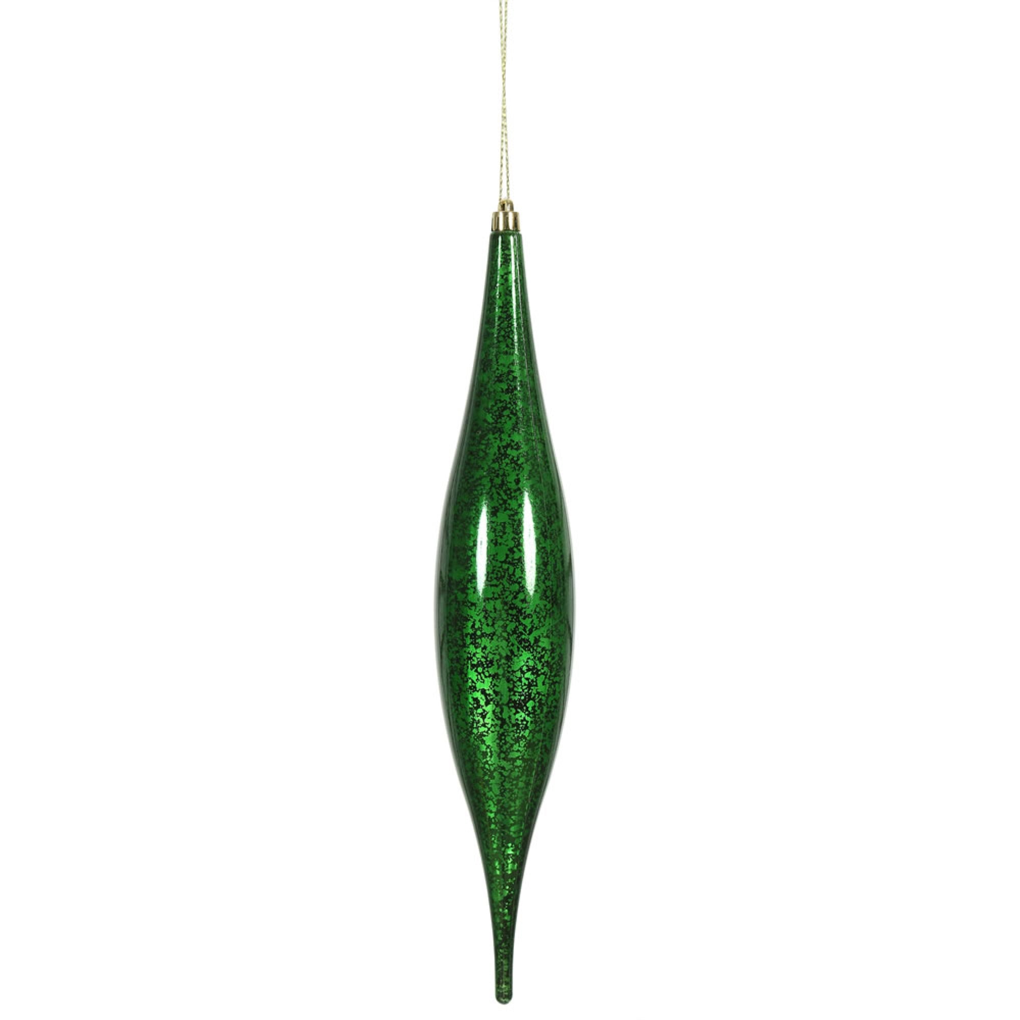 13” Emerald Mercury Rain Drop 2/Bg