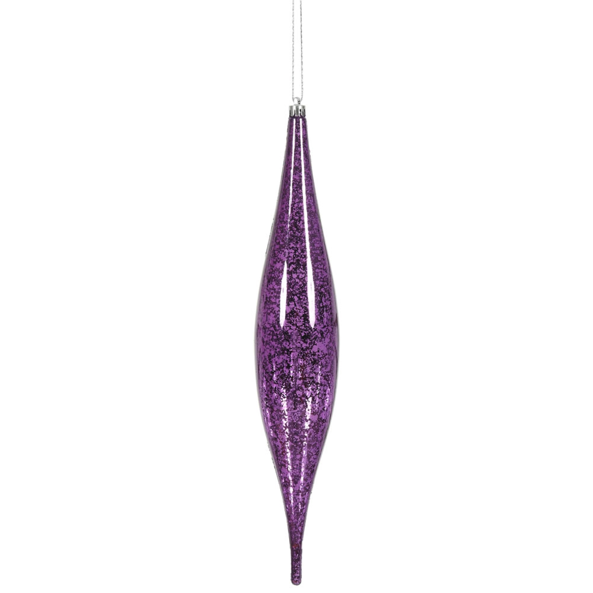 13” Plum Mercury Rain Drop 2/Bg
