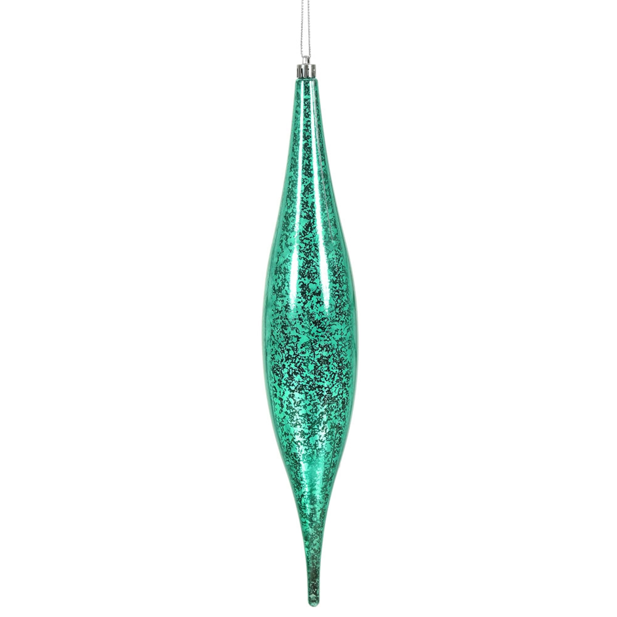 13” Teal Mercury Rain Drop 2/Bg