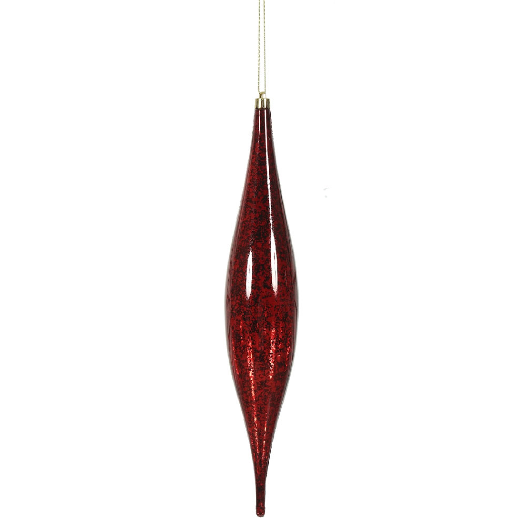 13” Burgundy Mercury Rain Drop 2/Bg