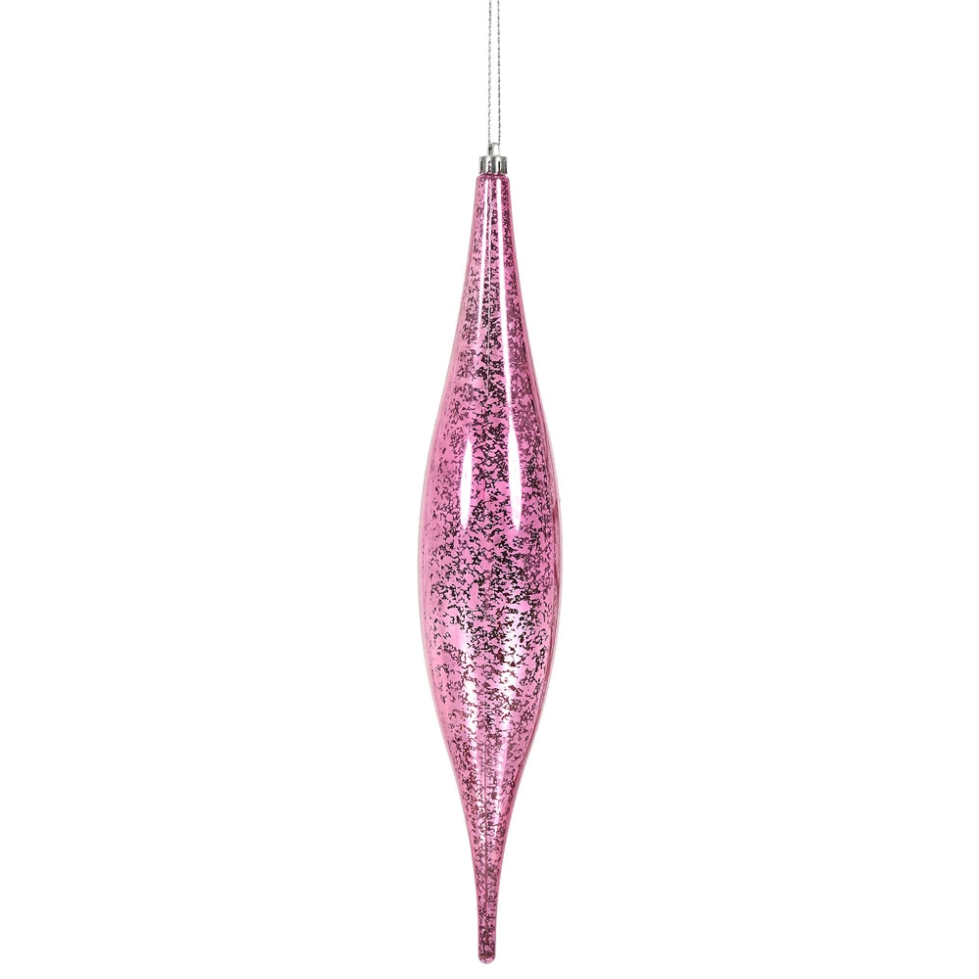 13” Pink Mercury Rain Drop 2/Bg