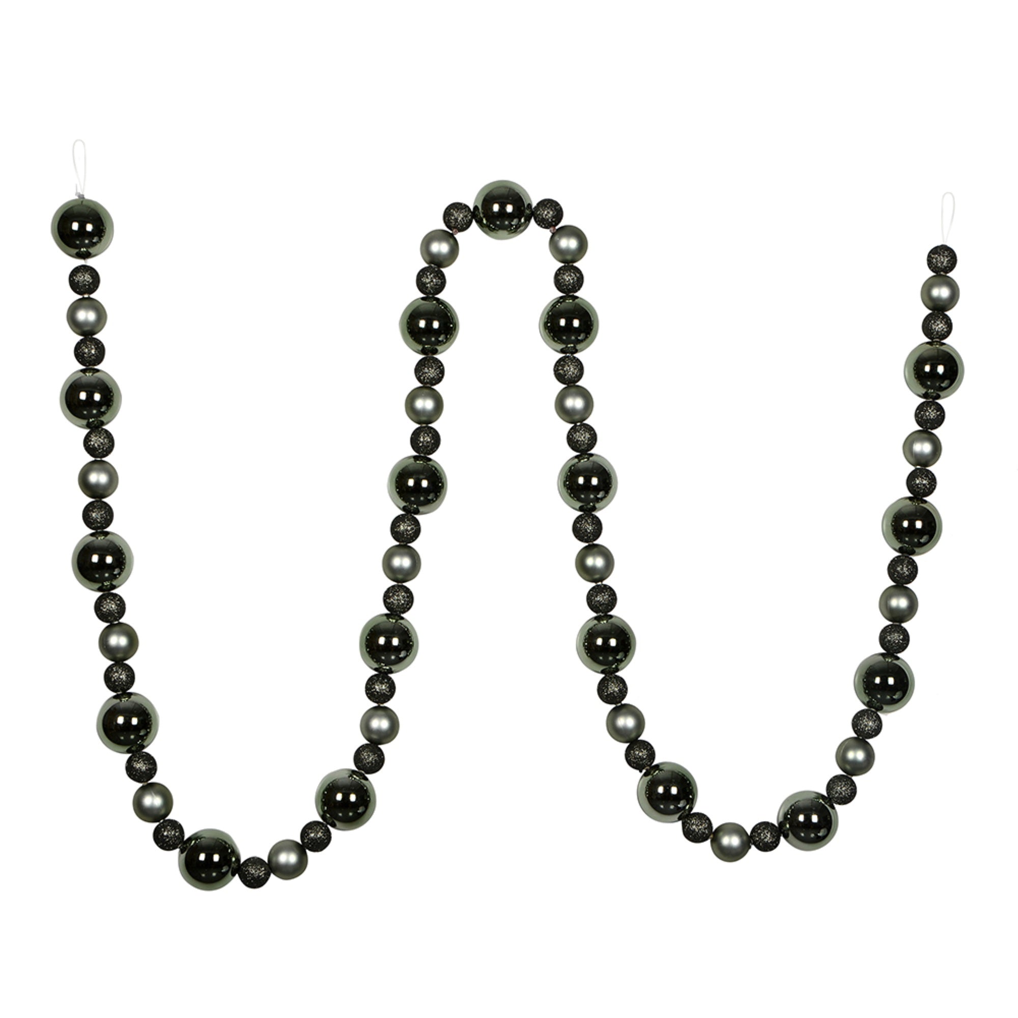 9' Wrought Iron Assorted Ball Garland