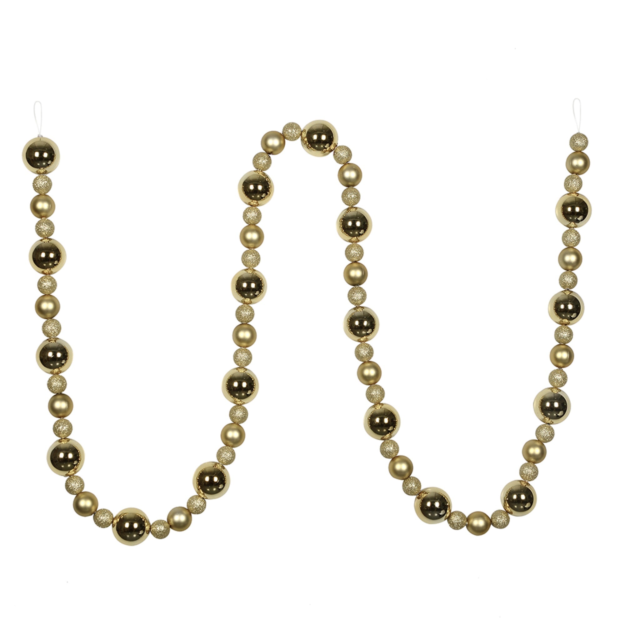 9' Champagne Assorted Ball Garland