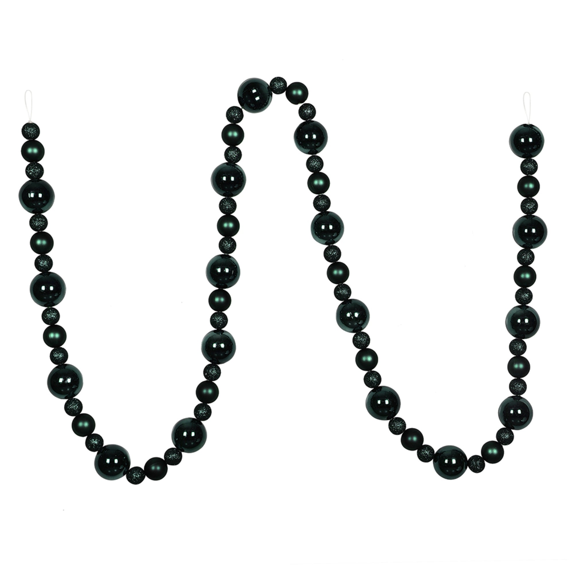 9' Sea Blue Assorted Ball Garland