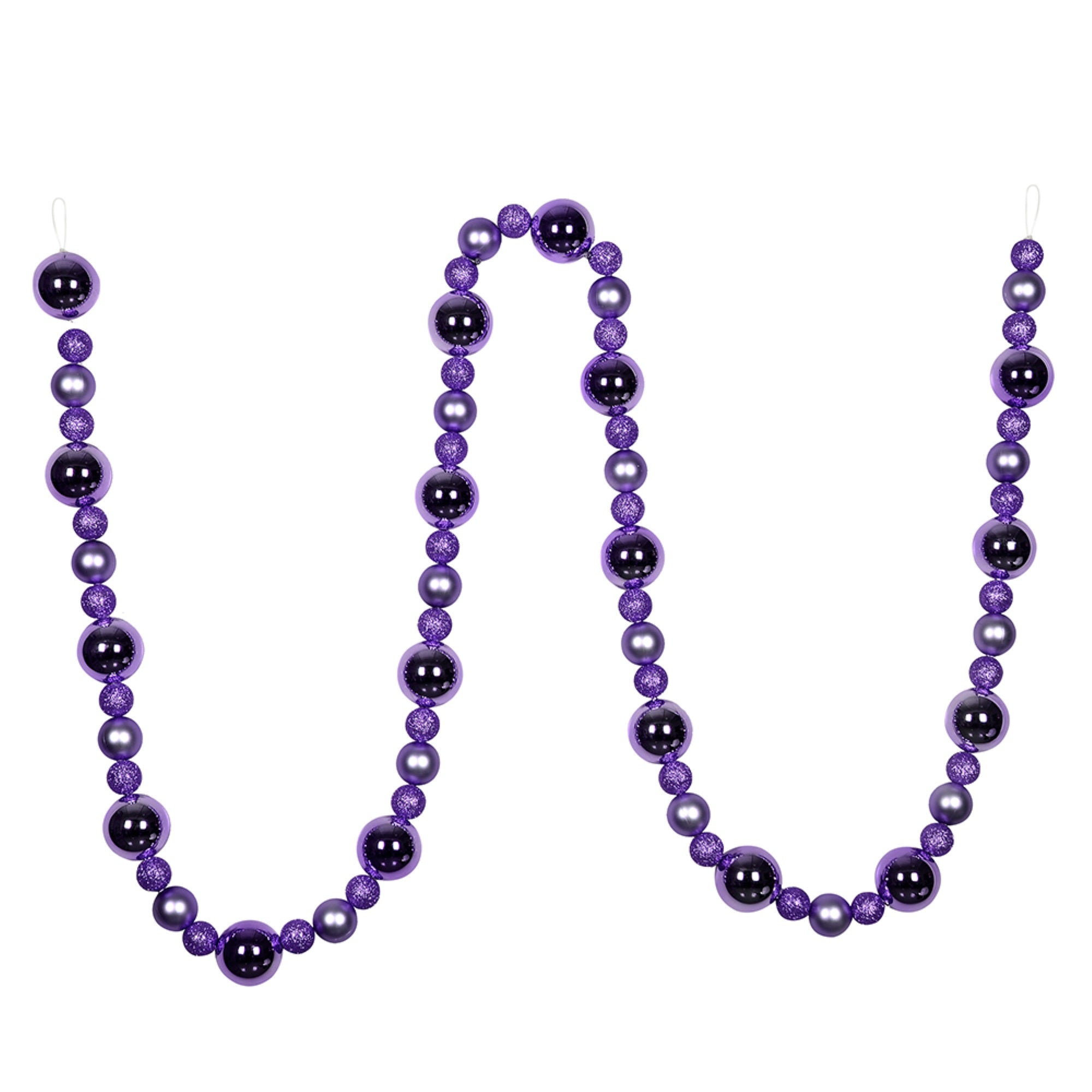 9' Lavender Assorted Ball Garland
