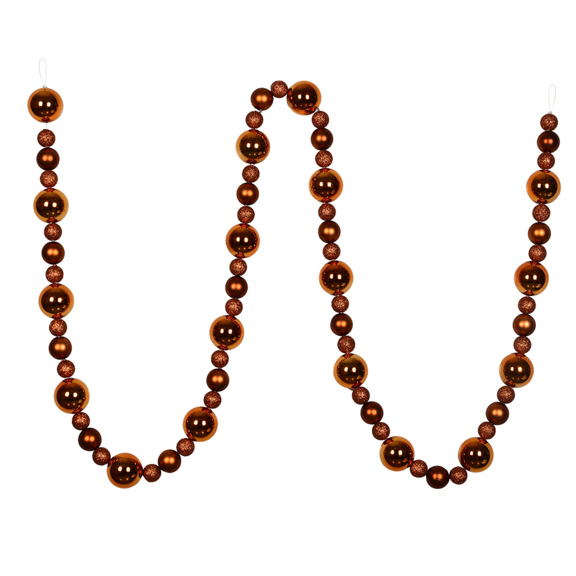 9' Copper Assorted Ball Garland
