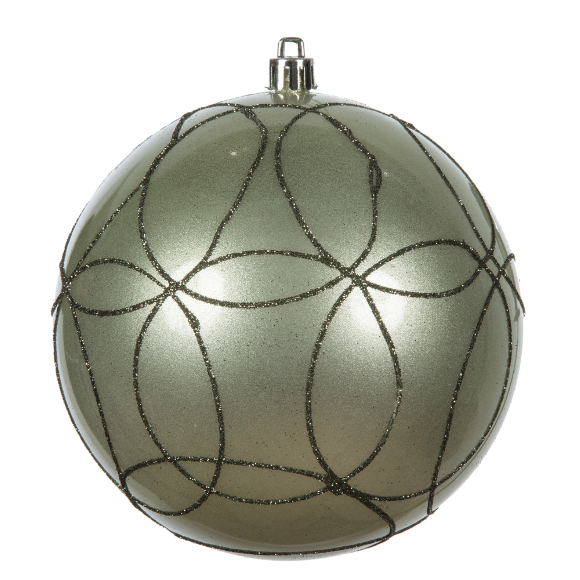 4.75” Wrought Iron Candy Cir Glitt 4/Bag