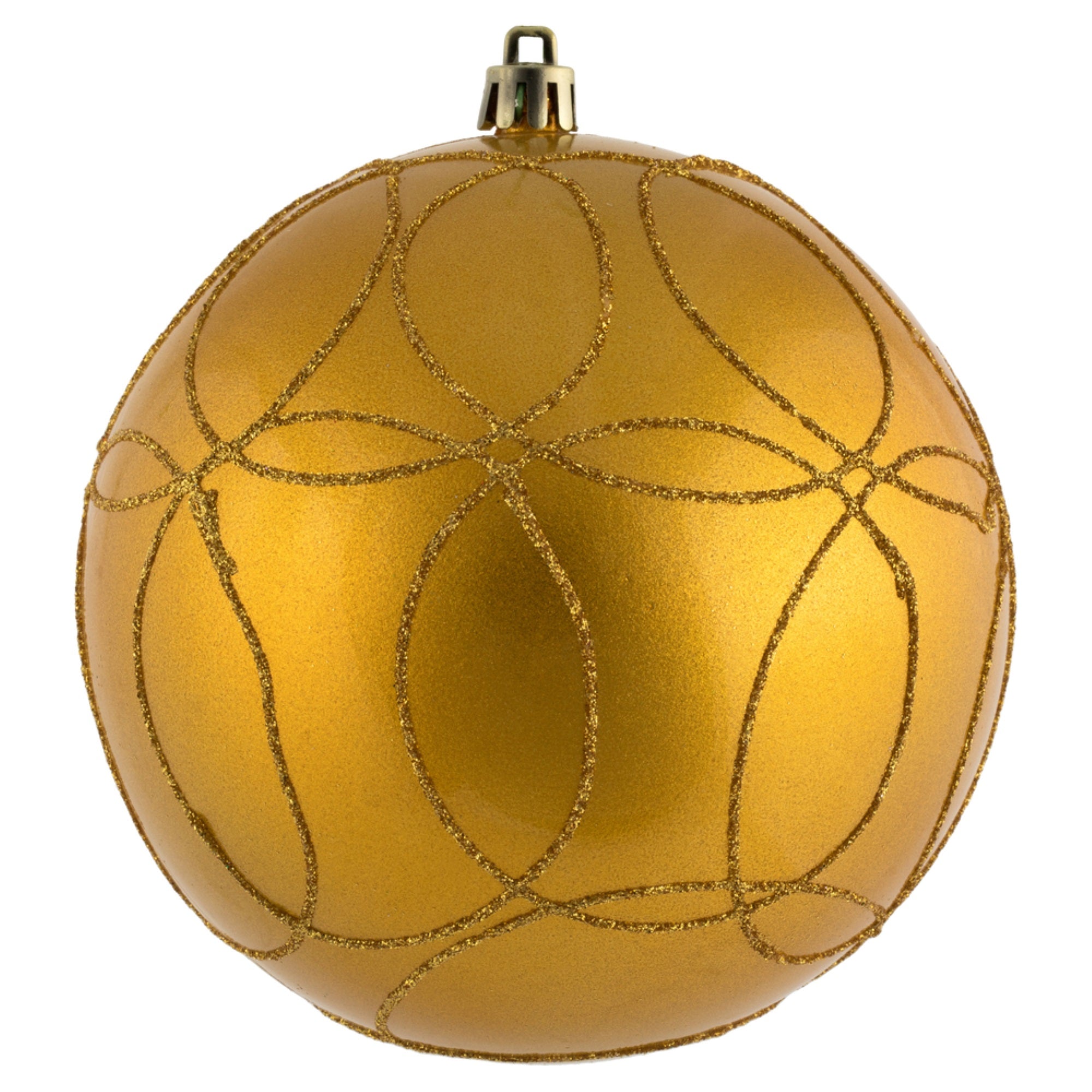 4.75” Honey Gold Candy Circle Glit 4/Bag