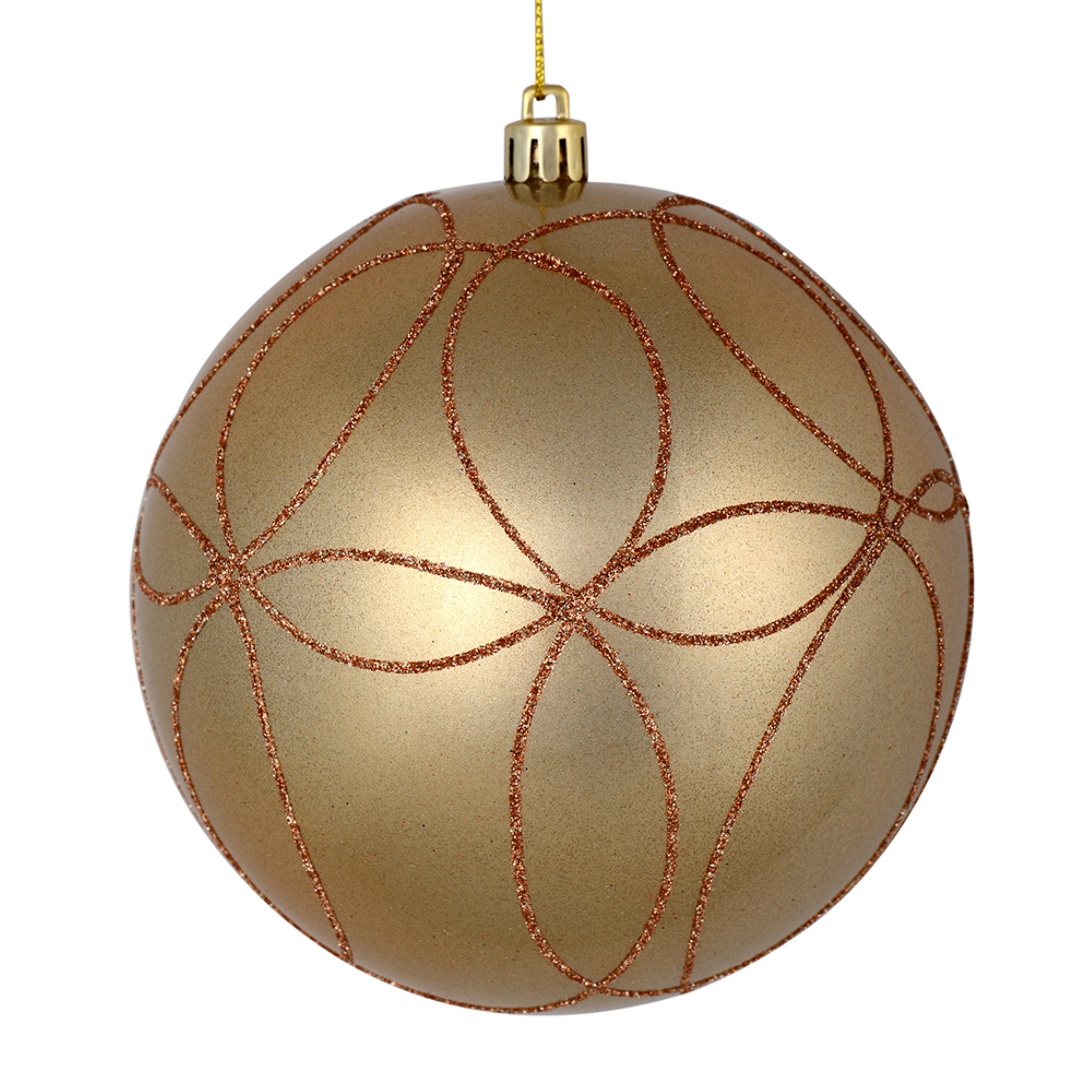4.75” Caf Latte Candy Circle Glit 4/Bag