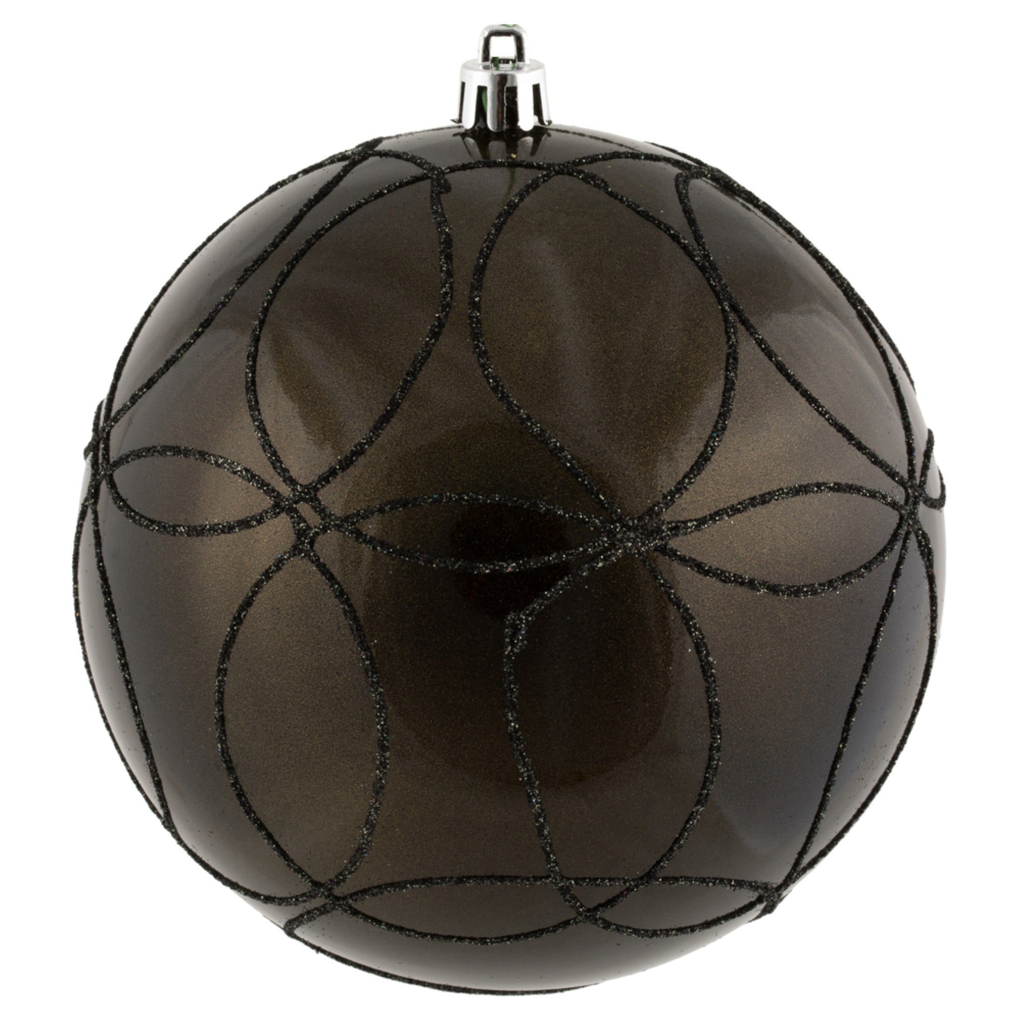 4.75” Gunmetal Candy Circle Glitt 4/Bag