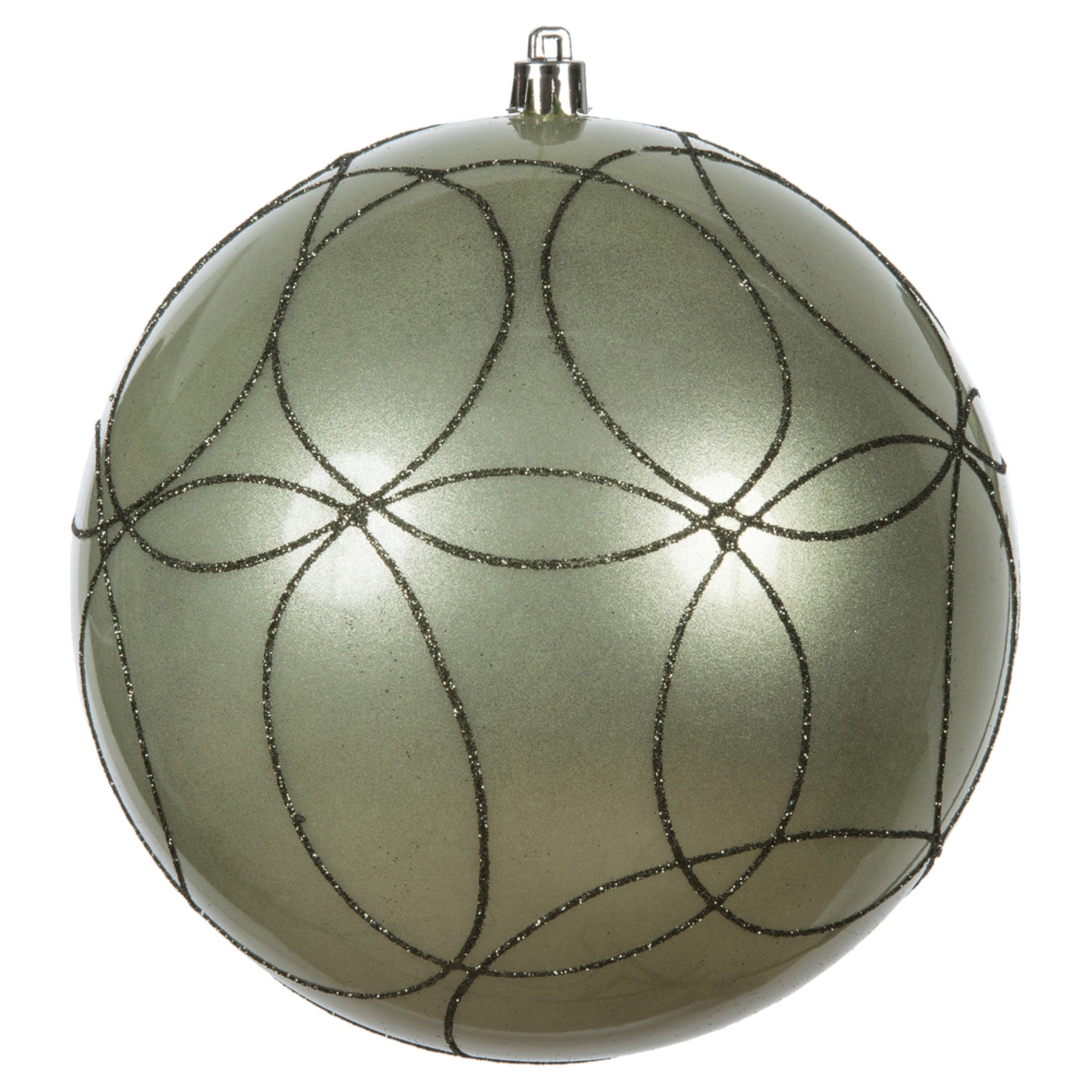 6” Wrought Iron Candy Circle Glitt 3/Bag