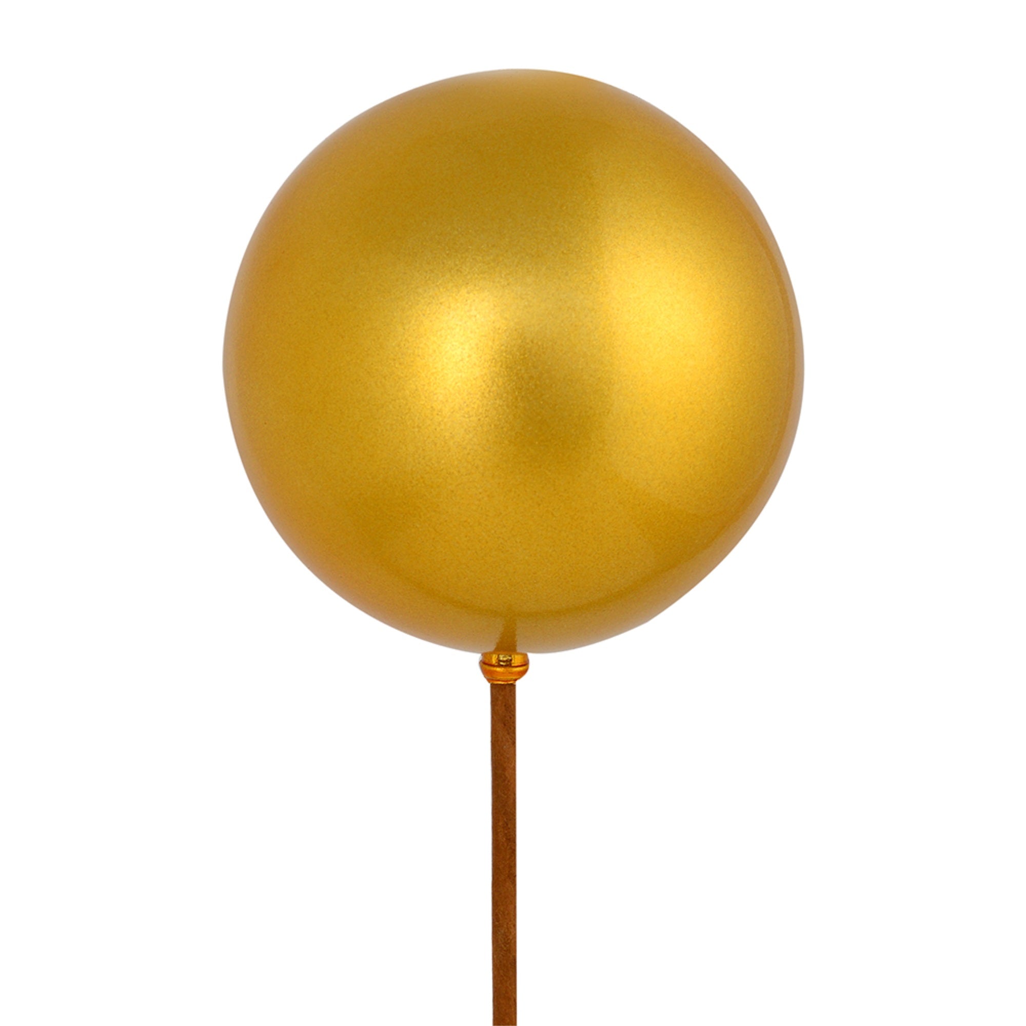 Vickerman 2.75” Honey Gold Shiny Ball Pick