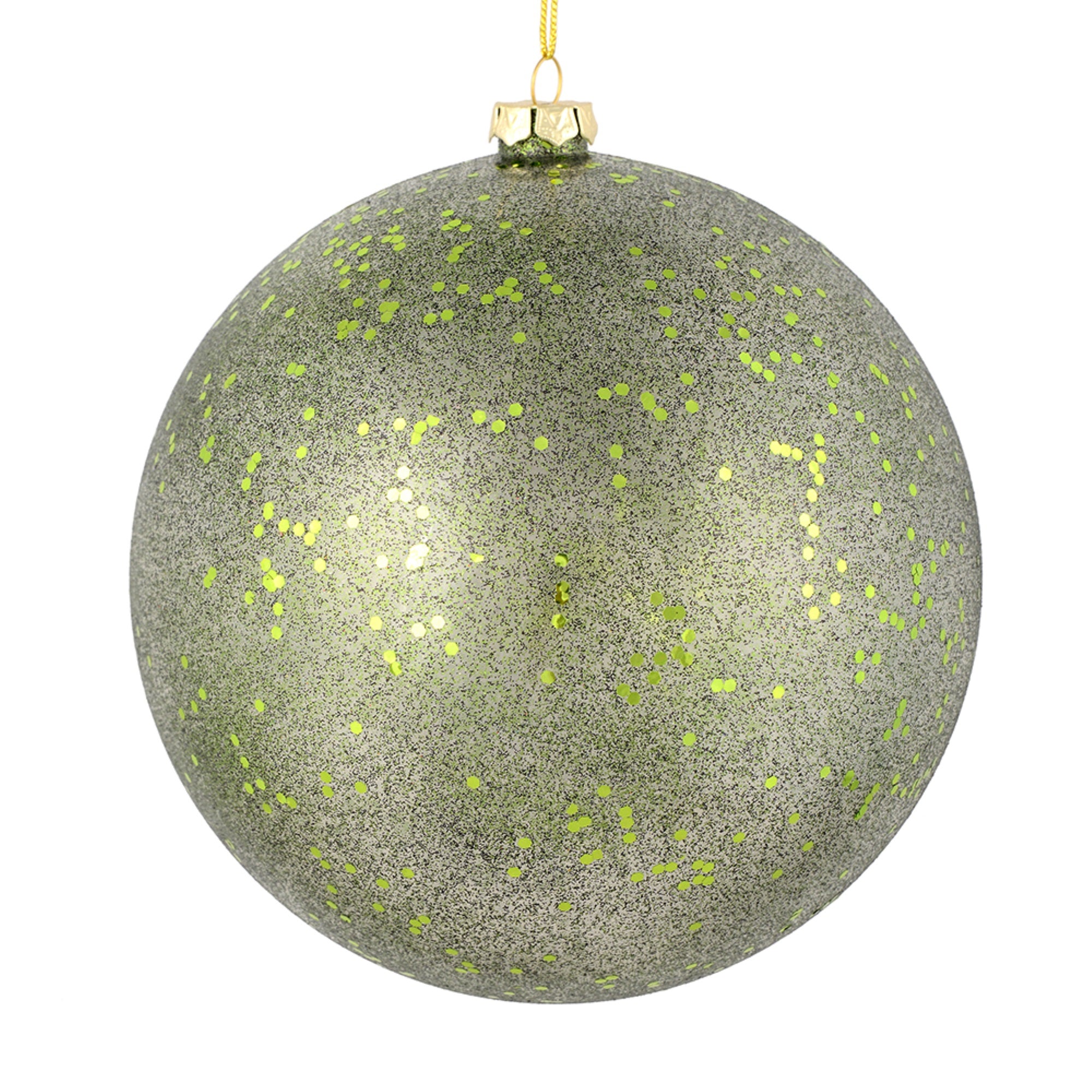 3” Moss Green Glitter Clear Ball 12/Bag