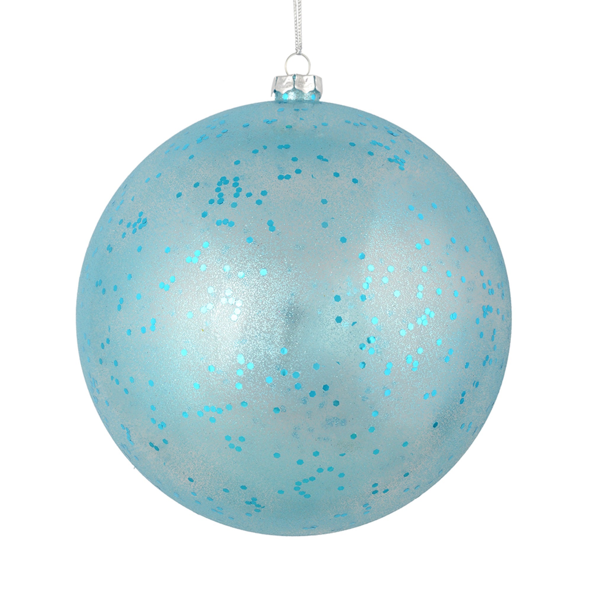 4.75” Baby Blue Glitter Clear Ball 4/Bag
