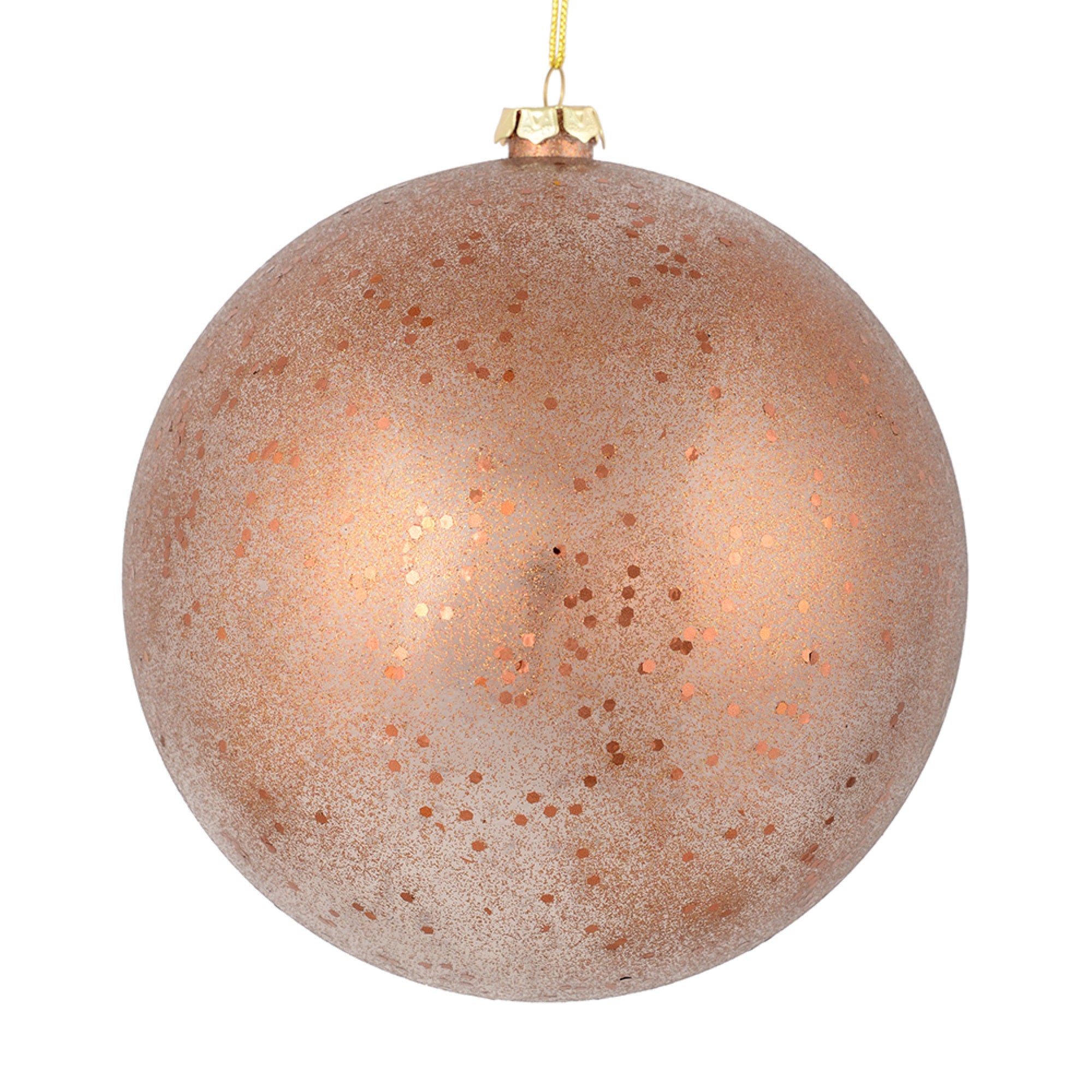 8” Mocha Glitter Clear Ball 2/Bag