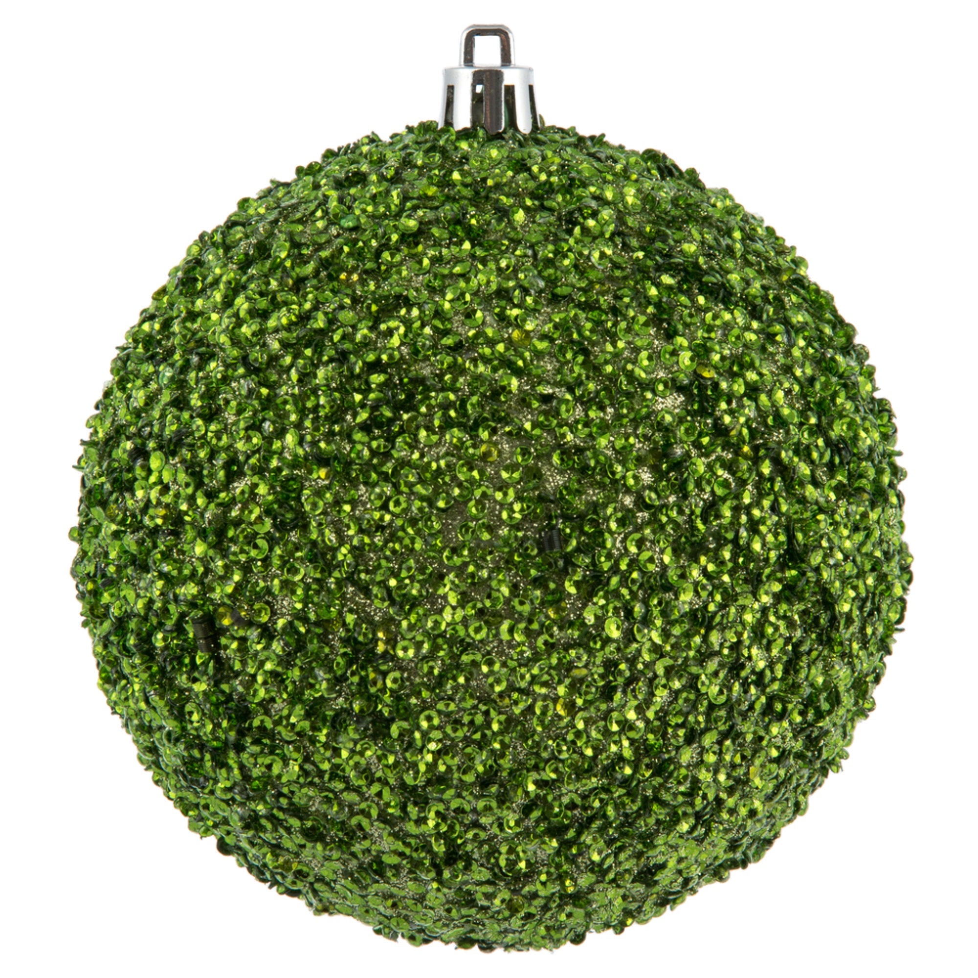 4” Celadon Beaded Ball Drilled 6/Bag