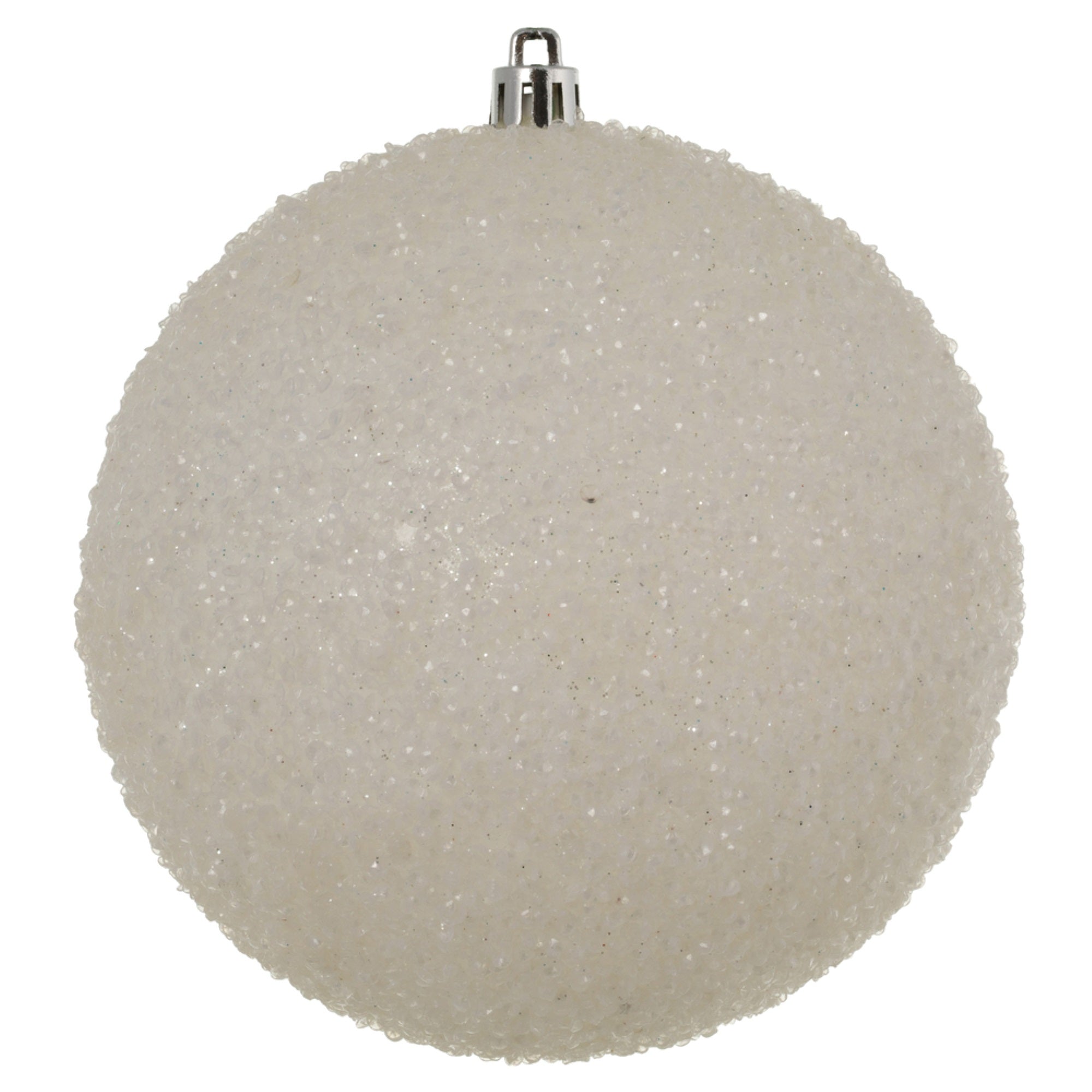 4.75” White Beaded Ball Drilled 6/Bag