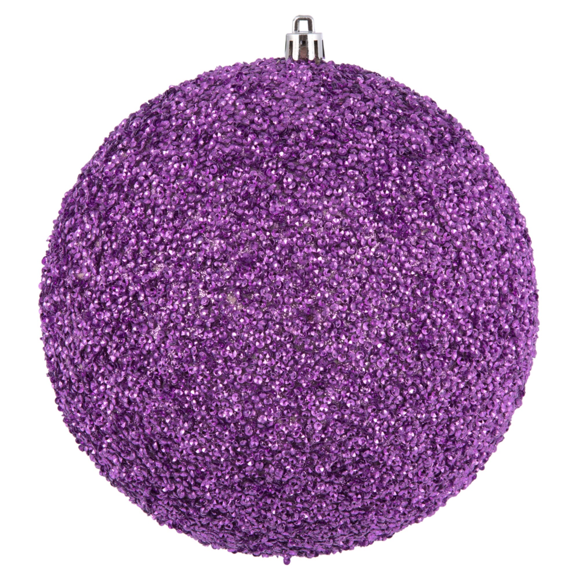 4.75” Orchid Beaded Ball Drilled 6/Bag