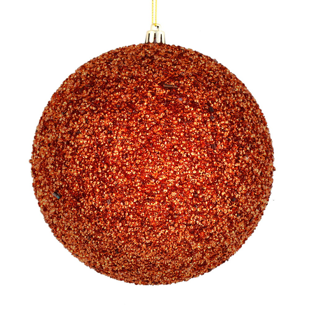Vickerman 6” Burnish Org Beaded Ball Drill 4/Bag - N185818D