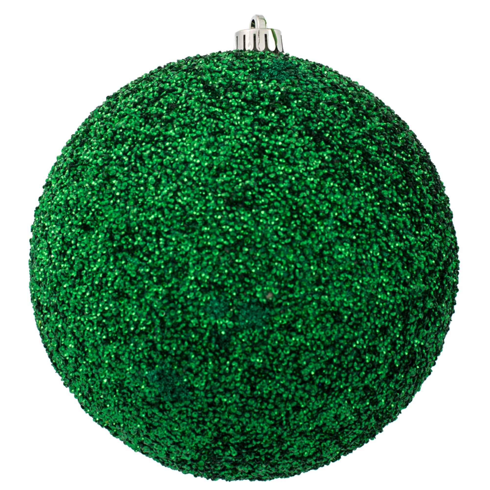 8” Seafoam Beaded Ball Drilled 2/Bag