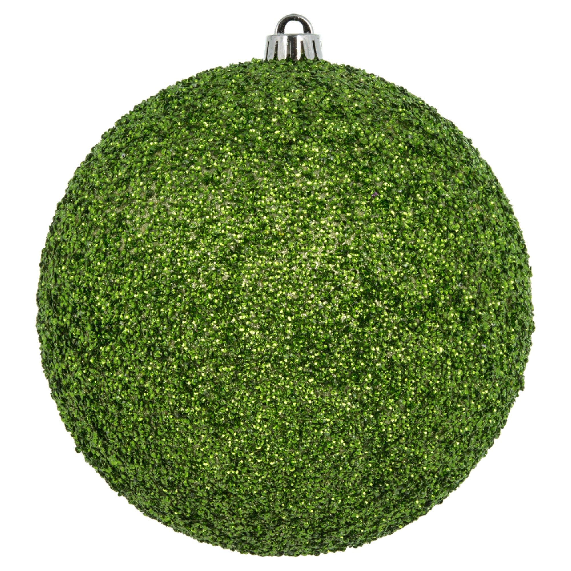 8” Celadon Beaded Ball Drilled 2/Bag