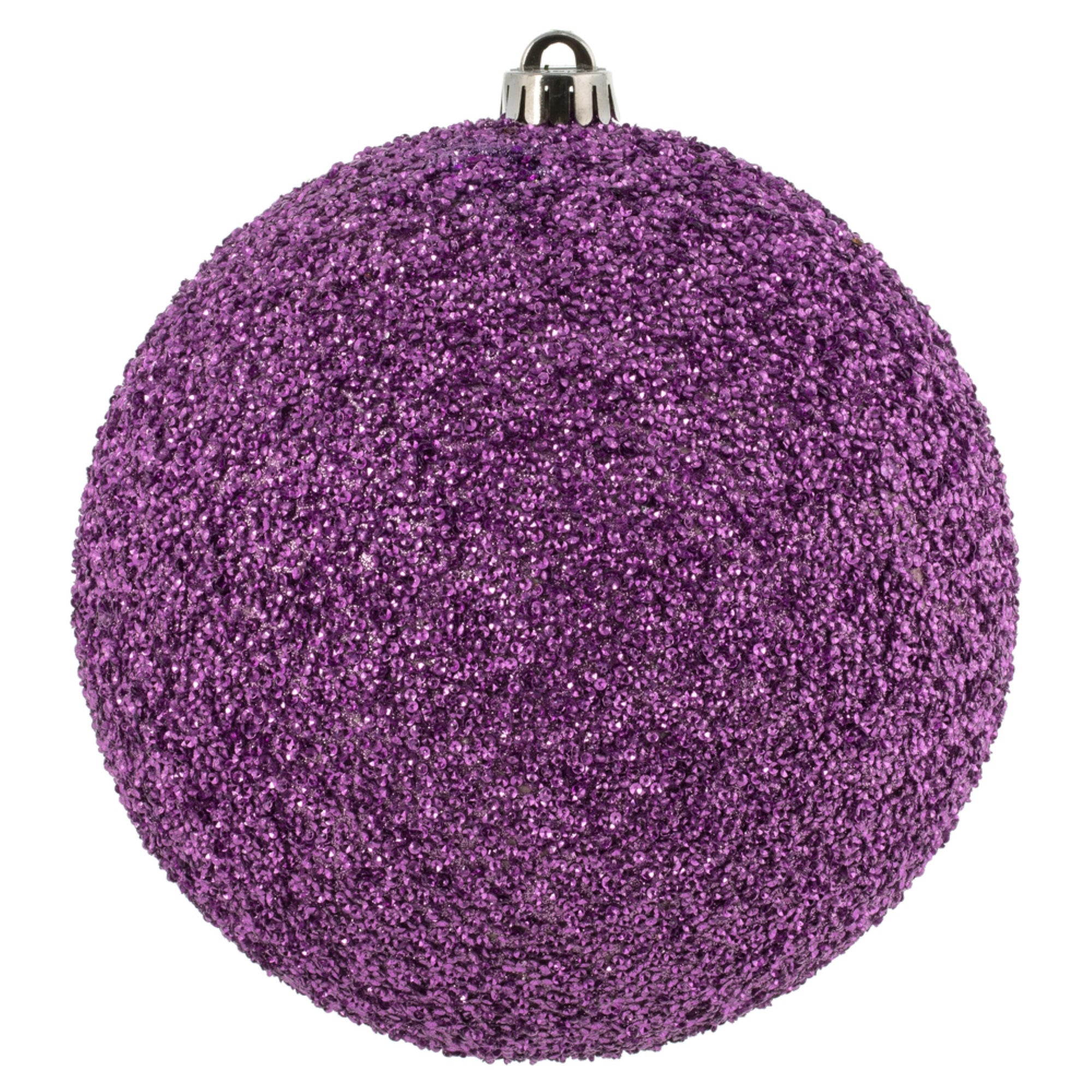 8” Orchid Beaded Ball Drilled 2/Bag