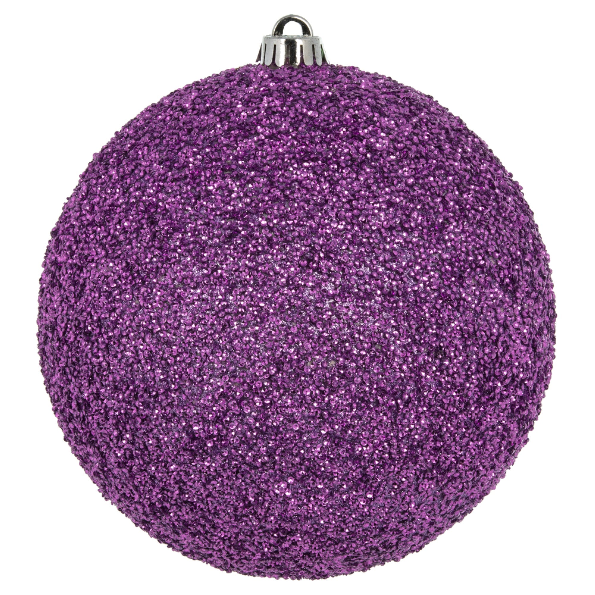 8” Lavender Beaded Ball Drilled 2/Bag