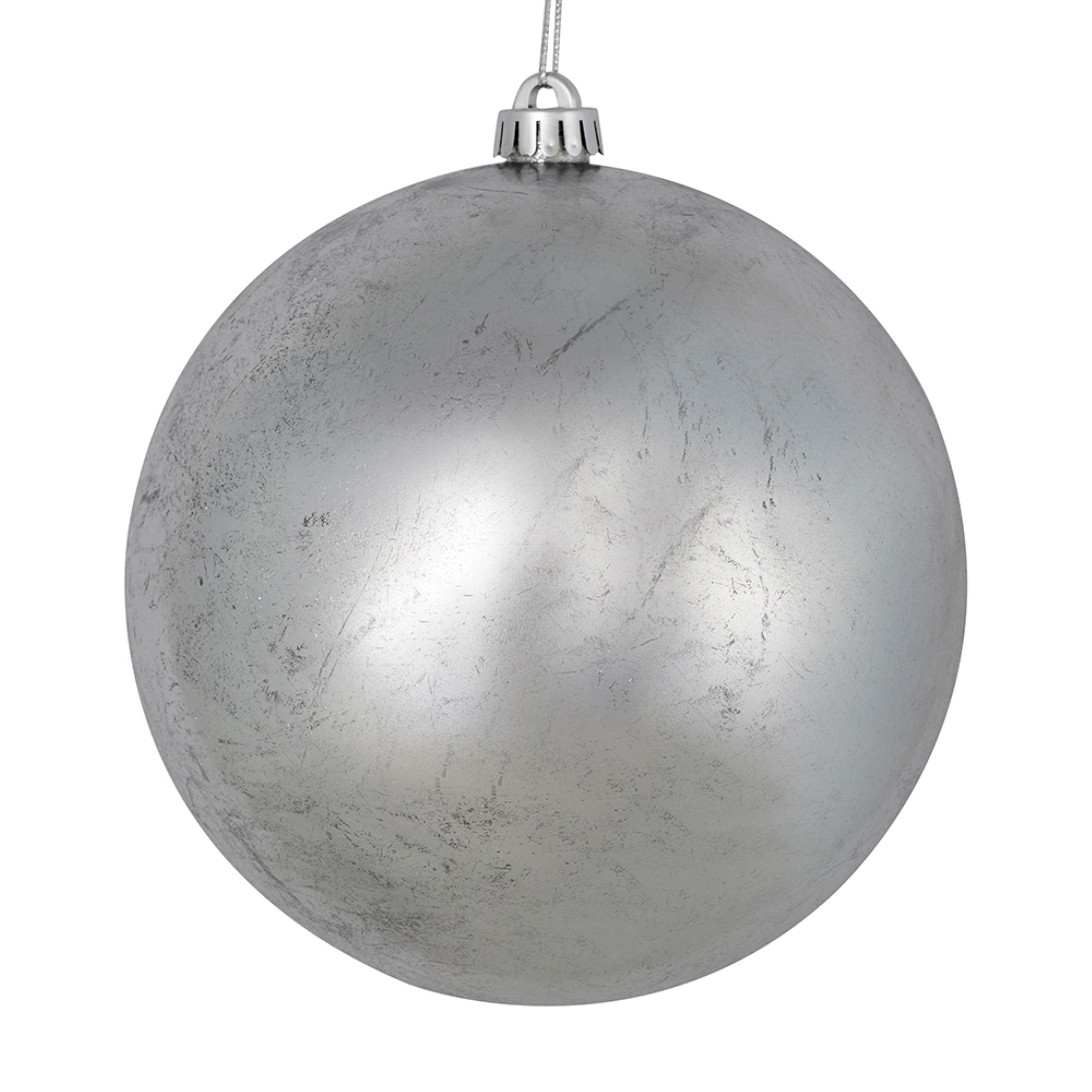 4” Silver Foil Finish Ball 6/Bag