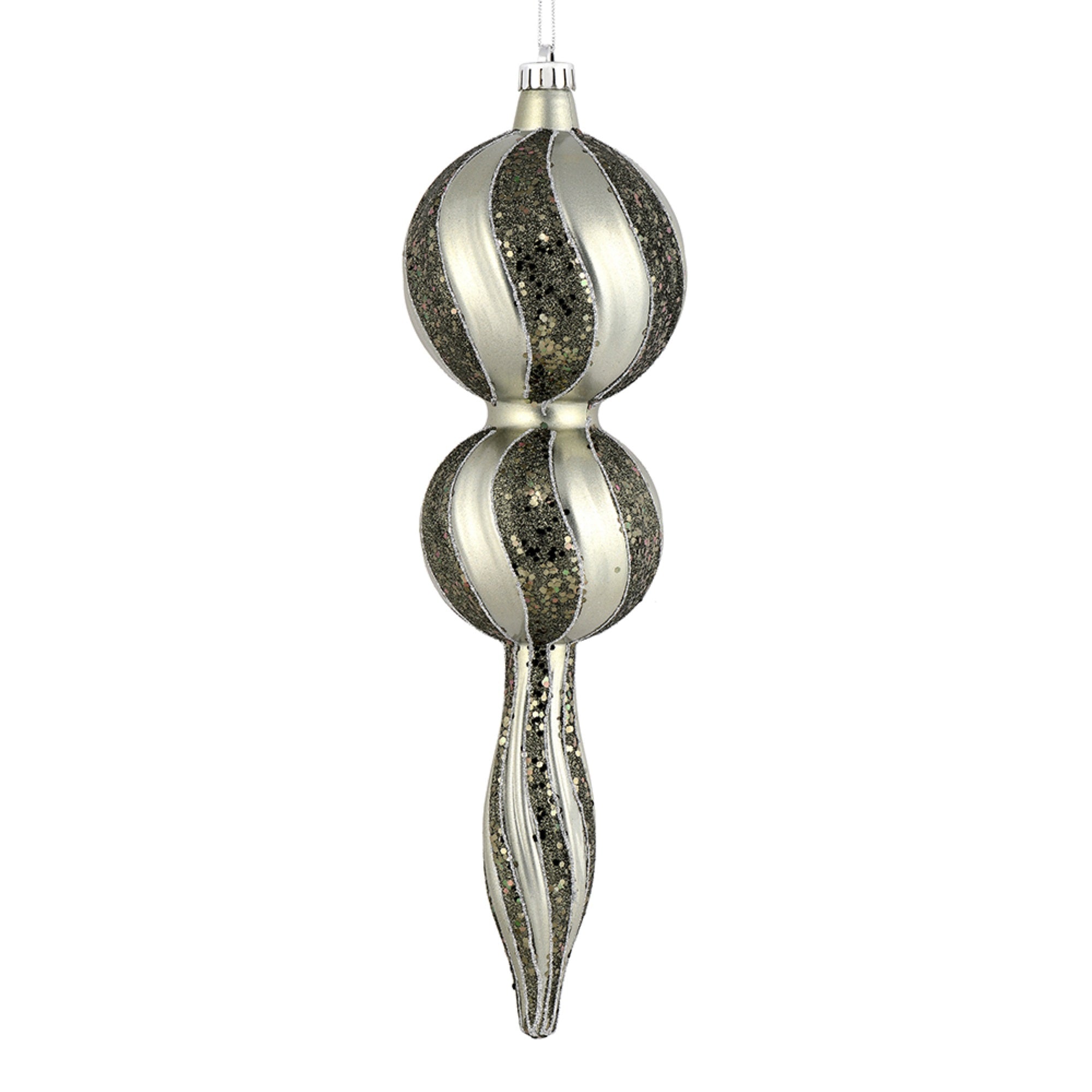 16.5” Wrought Iron Candy Glitt Finial