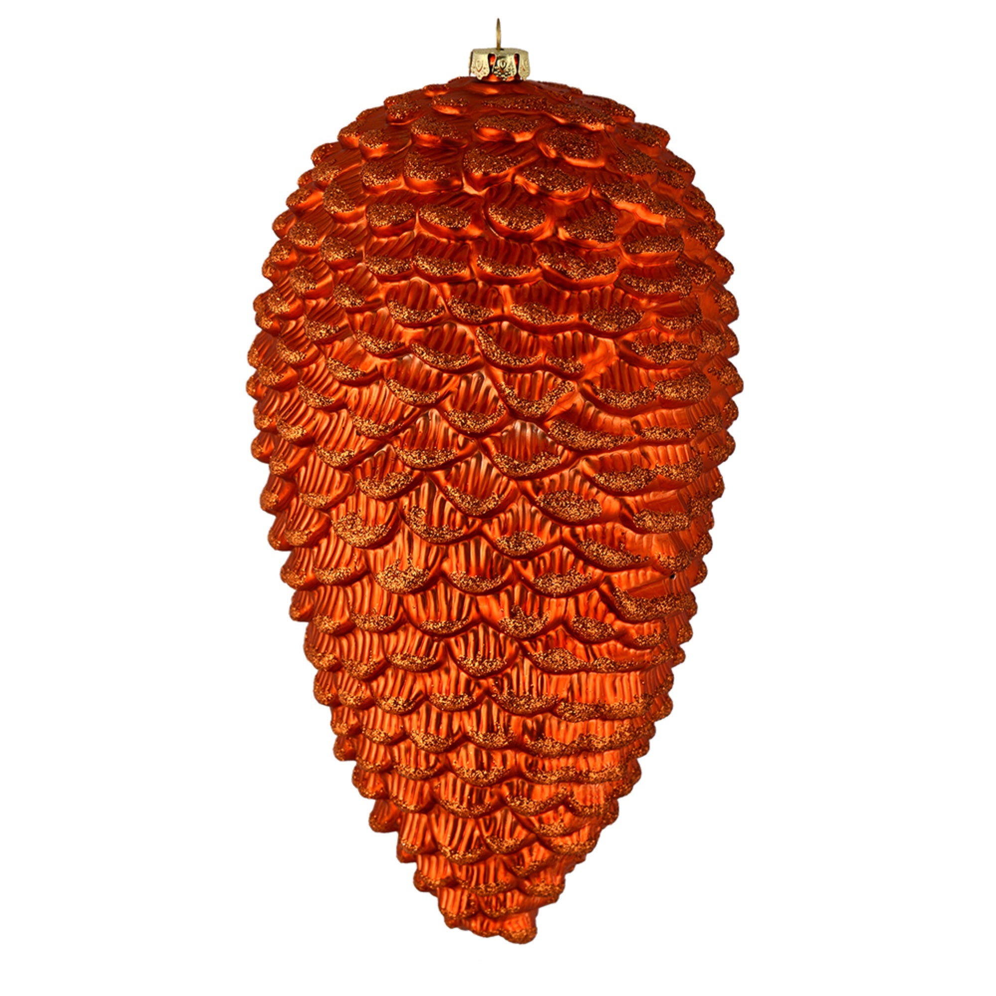 7” Burnish Org Matte Glitt Pinecone 4/Bg