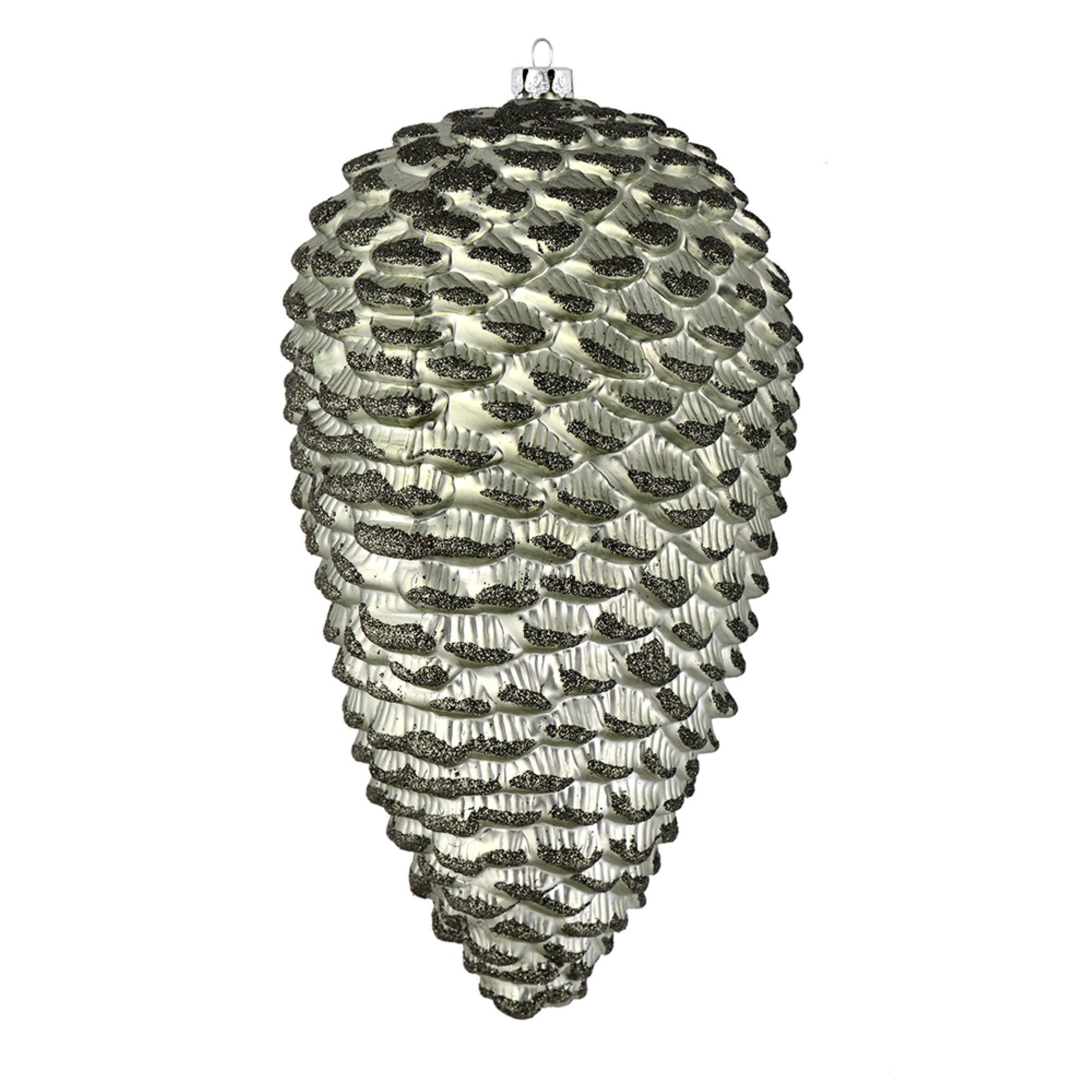 10” Wrought Iron Matte Glitt Pinecone 2/