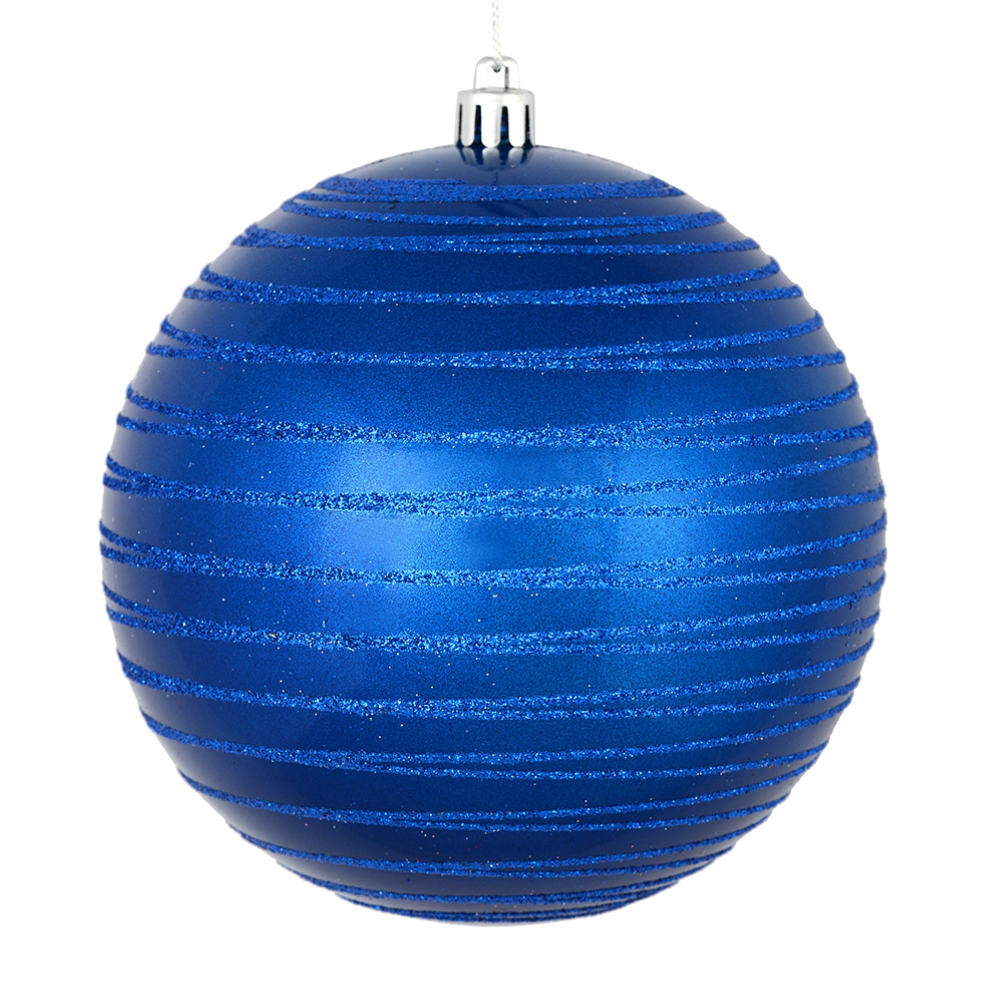 4” Blue Candy Glitter Ball 4/Bag