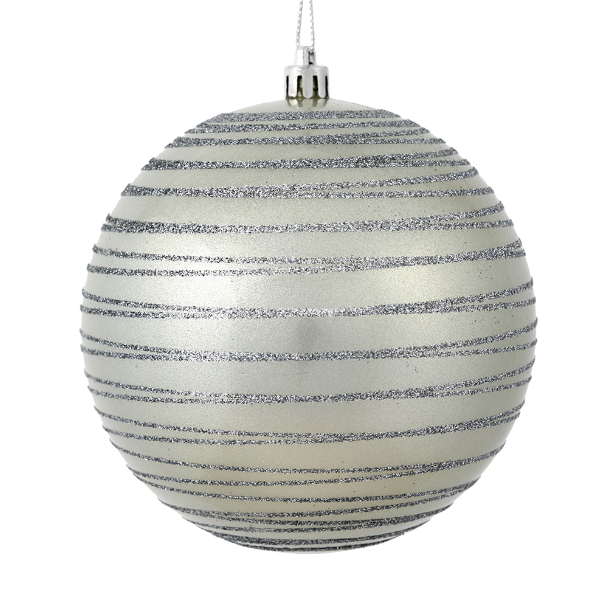 4” Limestone Candy Glitter Ball 4/Bag