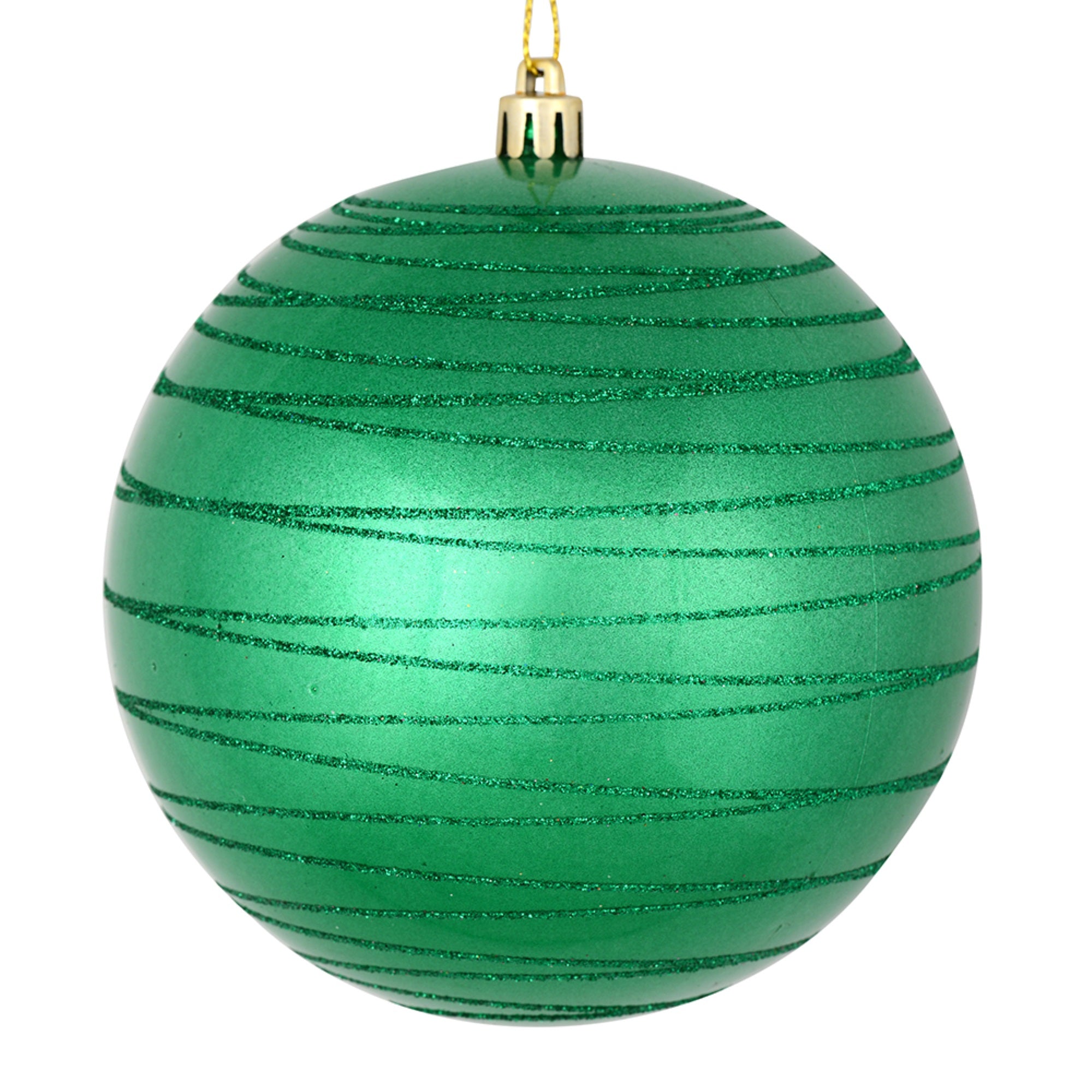 4” Seafoam Green Candy Glitter Ball 4/Ba