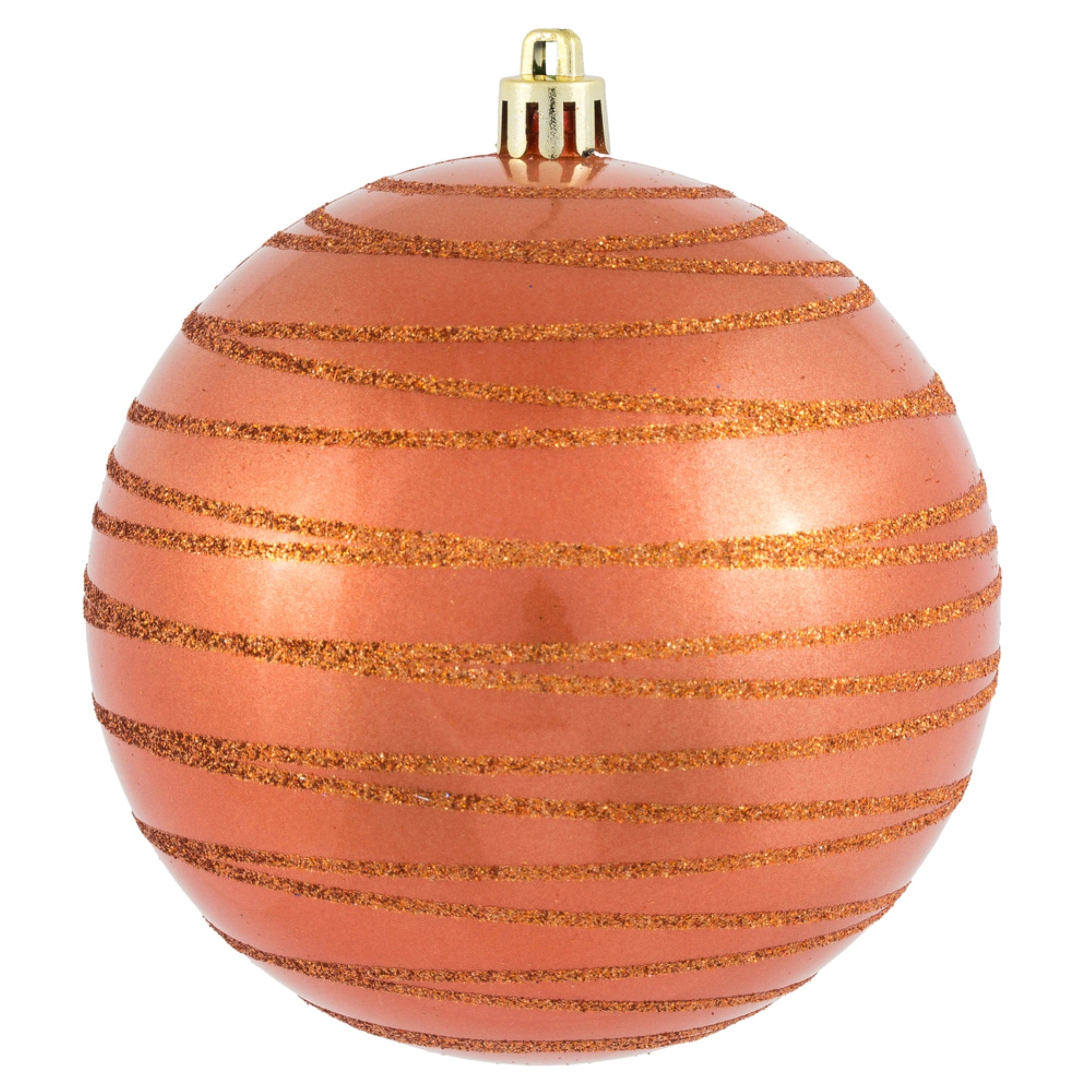 4” Coral Candy Glitter Ball 4/Bag