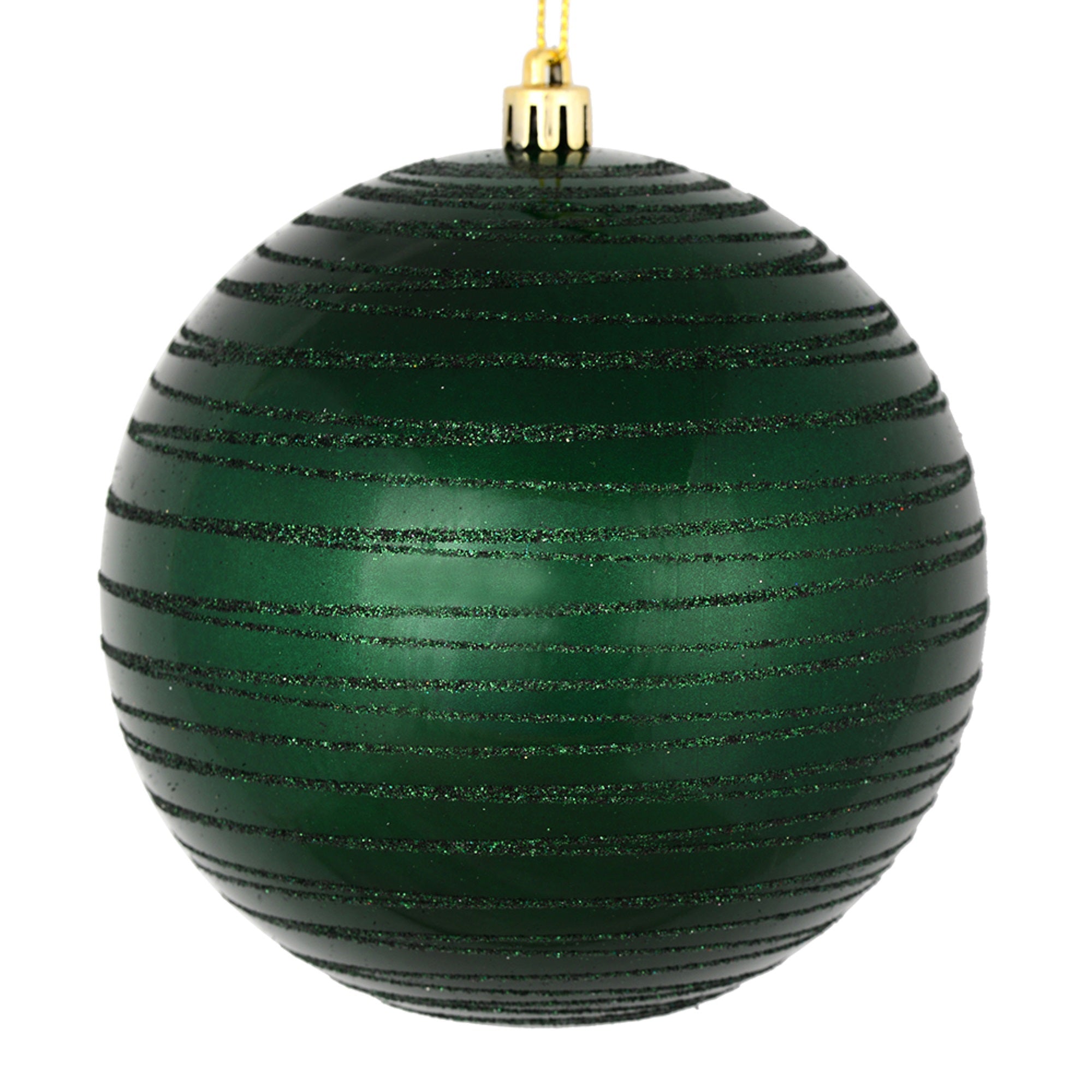 4” Midnight Green Candy Glitter Ball 4/B