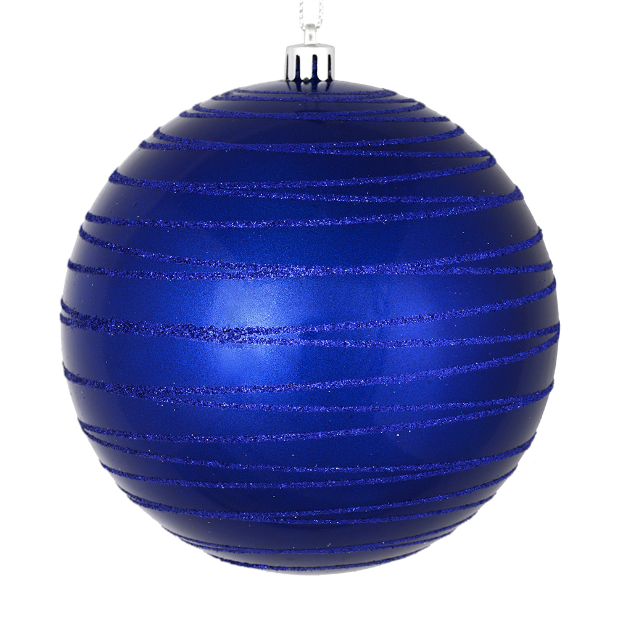 6” Cobalt Blue Candy Glitter Ball 3/Bag