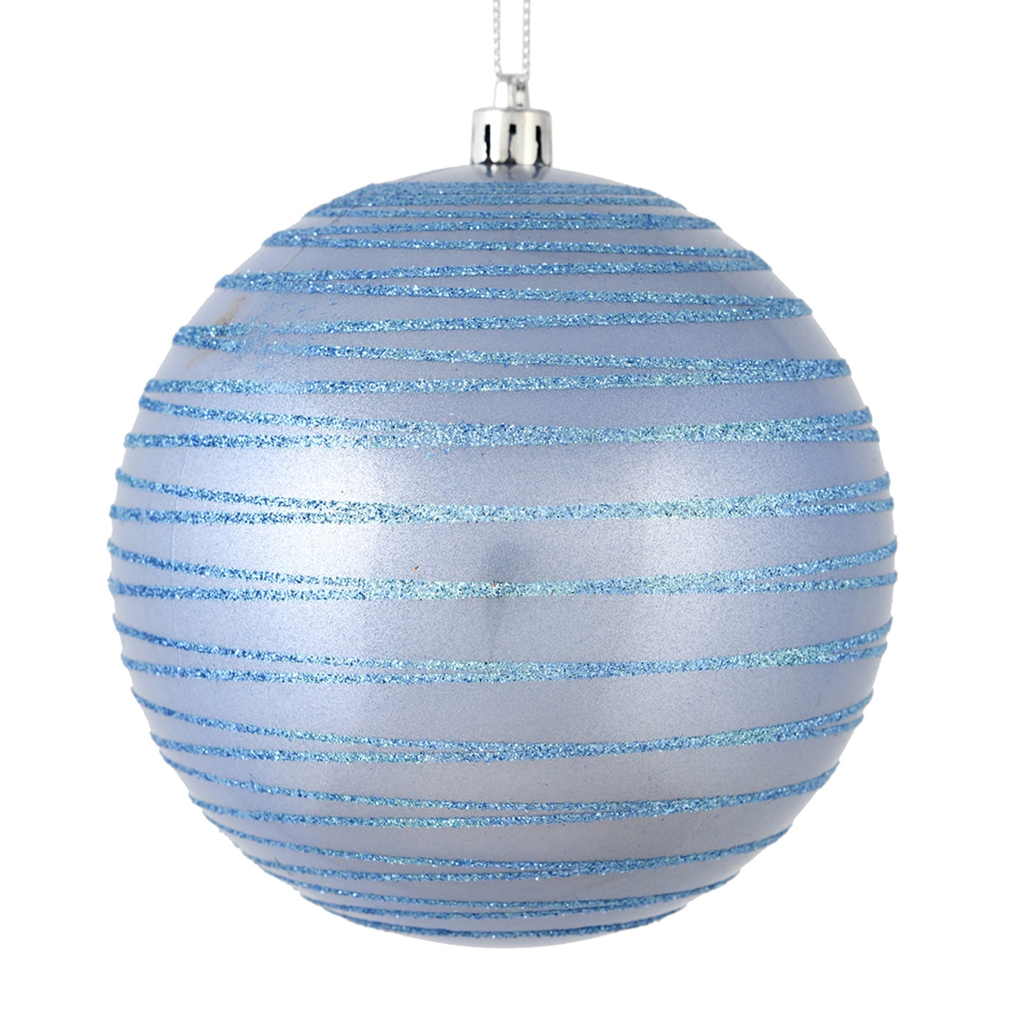 6” Periwinkle Candy Glitter Ball 3/Bag