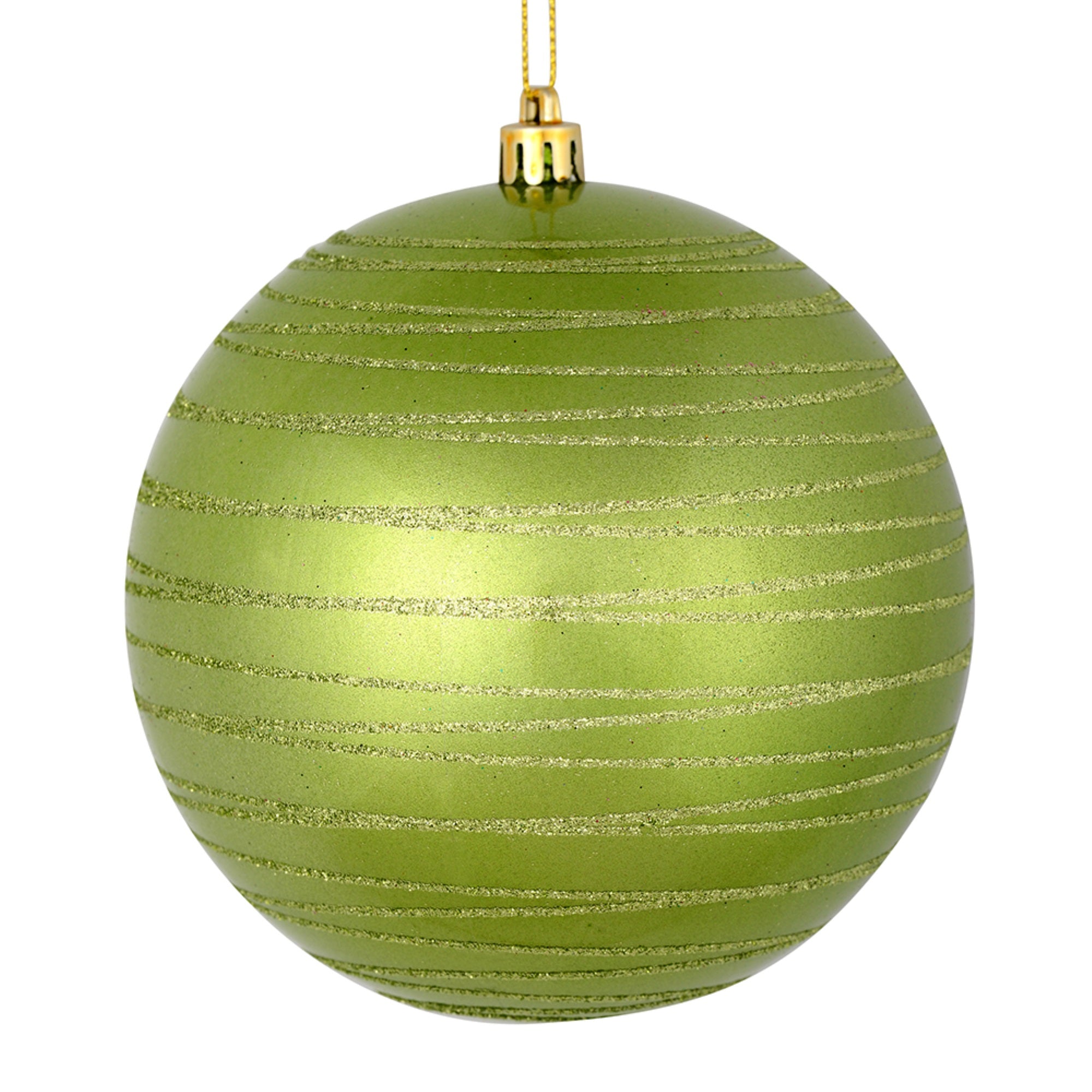 6” Celadon Candy Glitter Ball 3/Bag