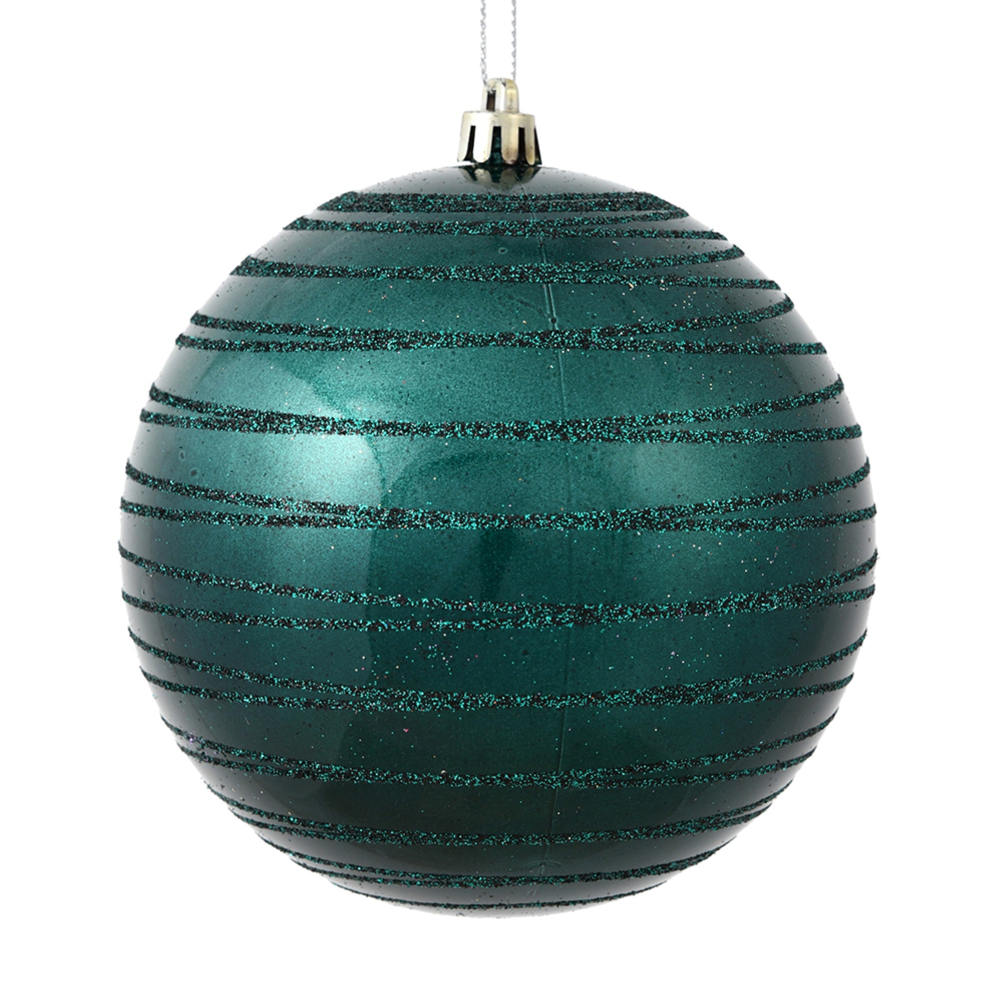 6” Sea Blue Candy Glitter Ball 3/Bag