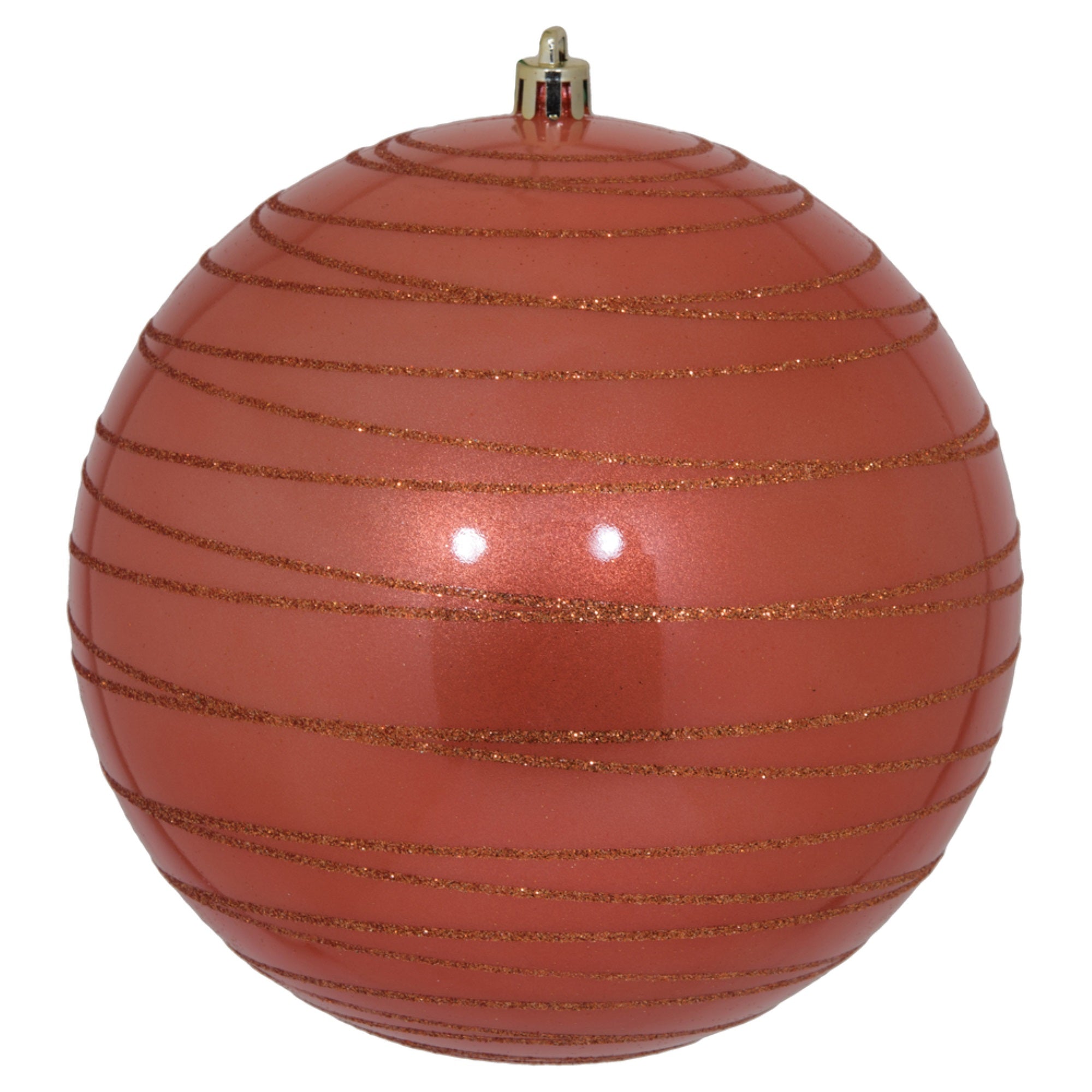 6” Coral Candy Glitter Ball 3/Bag