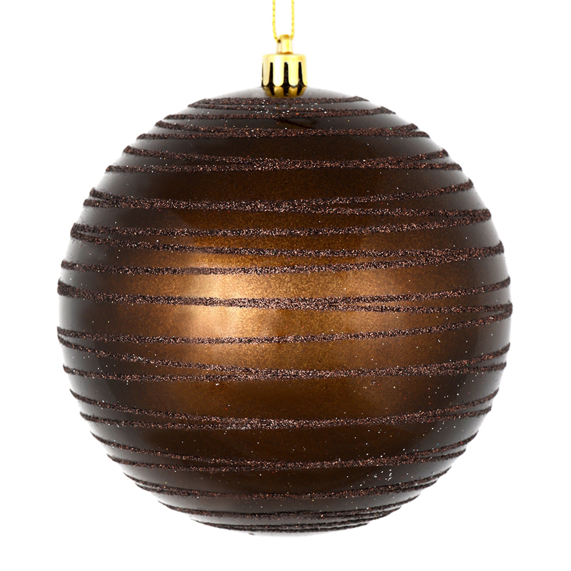 6” Chocolate Candy Glitter Ball 3/Bag