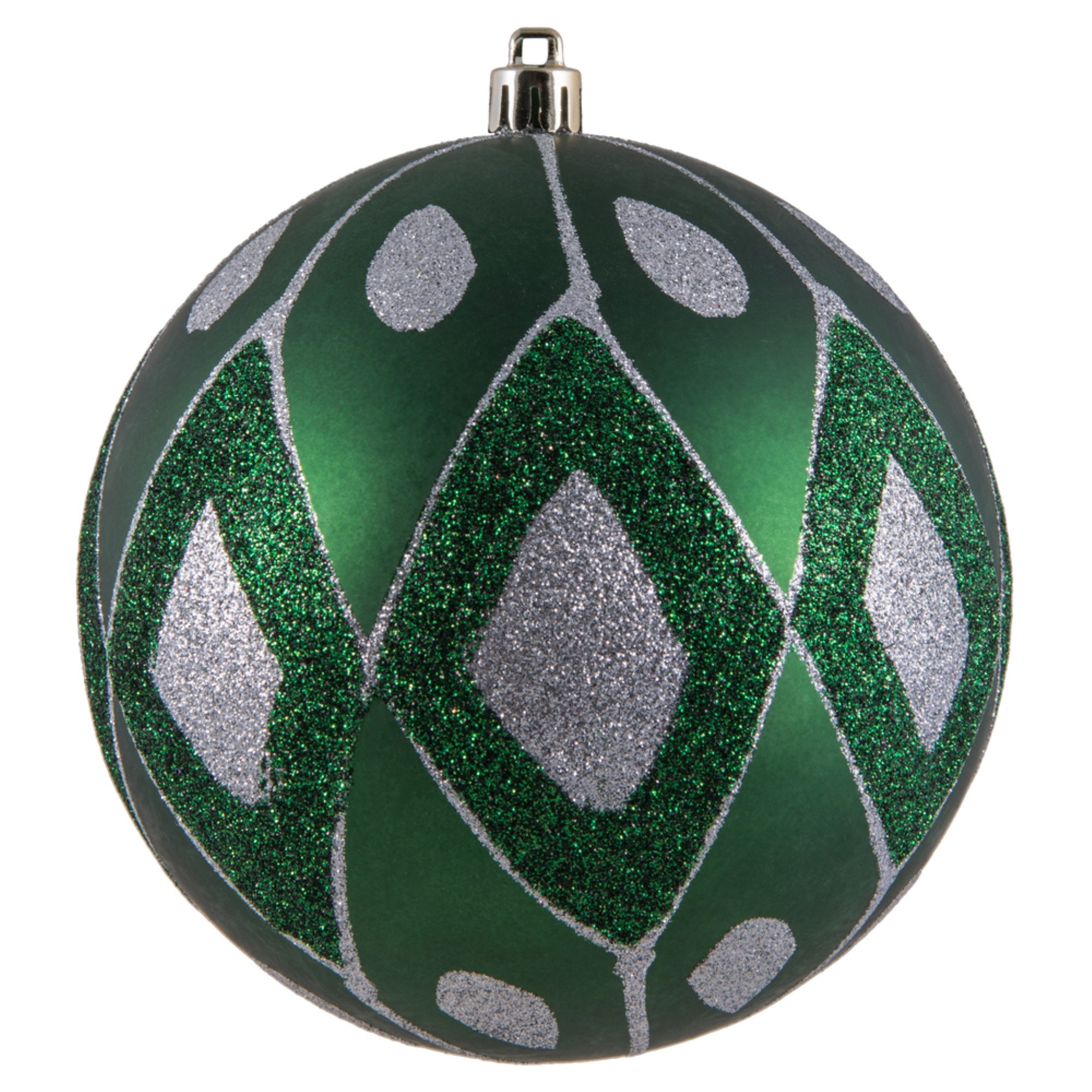 4.75” Emerald Matte Glitter Diamond 4/Bg