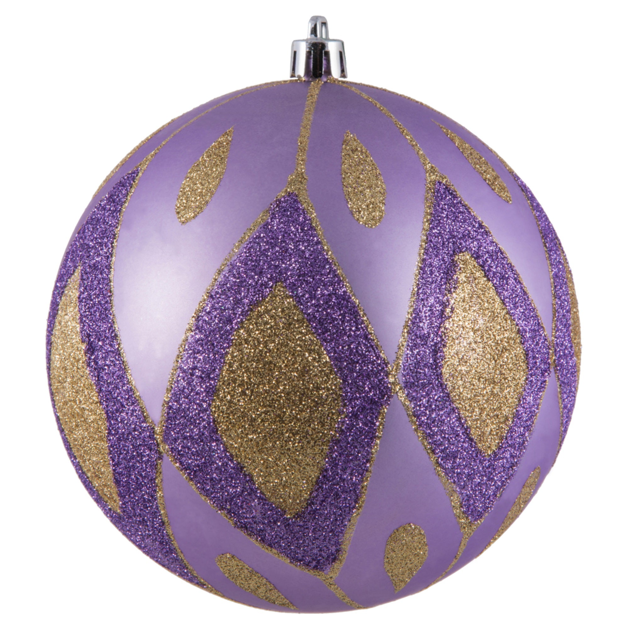 4.75” Lavender Matte Glitt Diamond 4/Bag