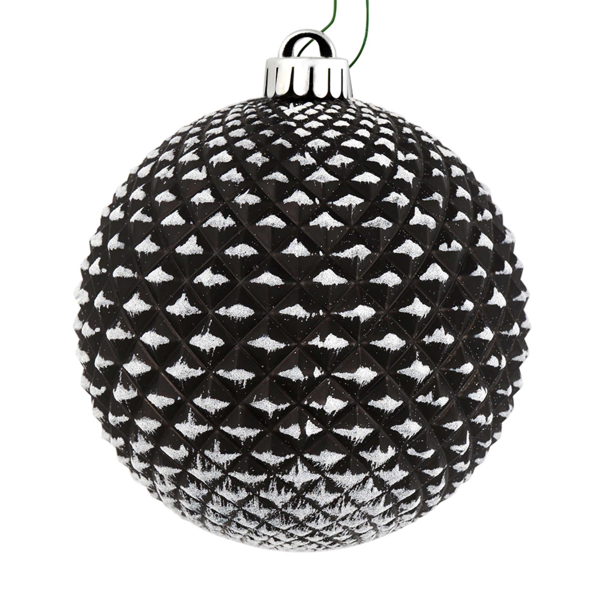2.75” Black Durian Glitter Ball 12/Bag