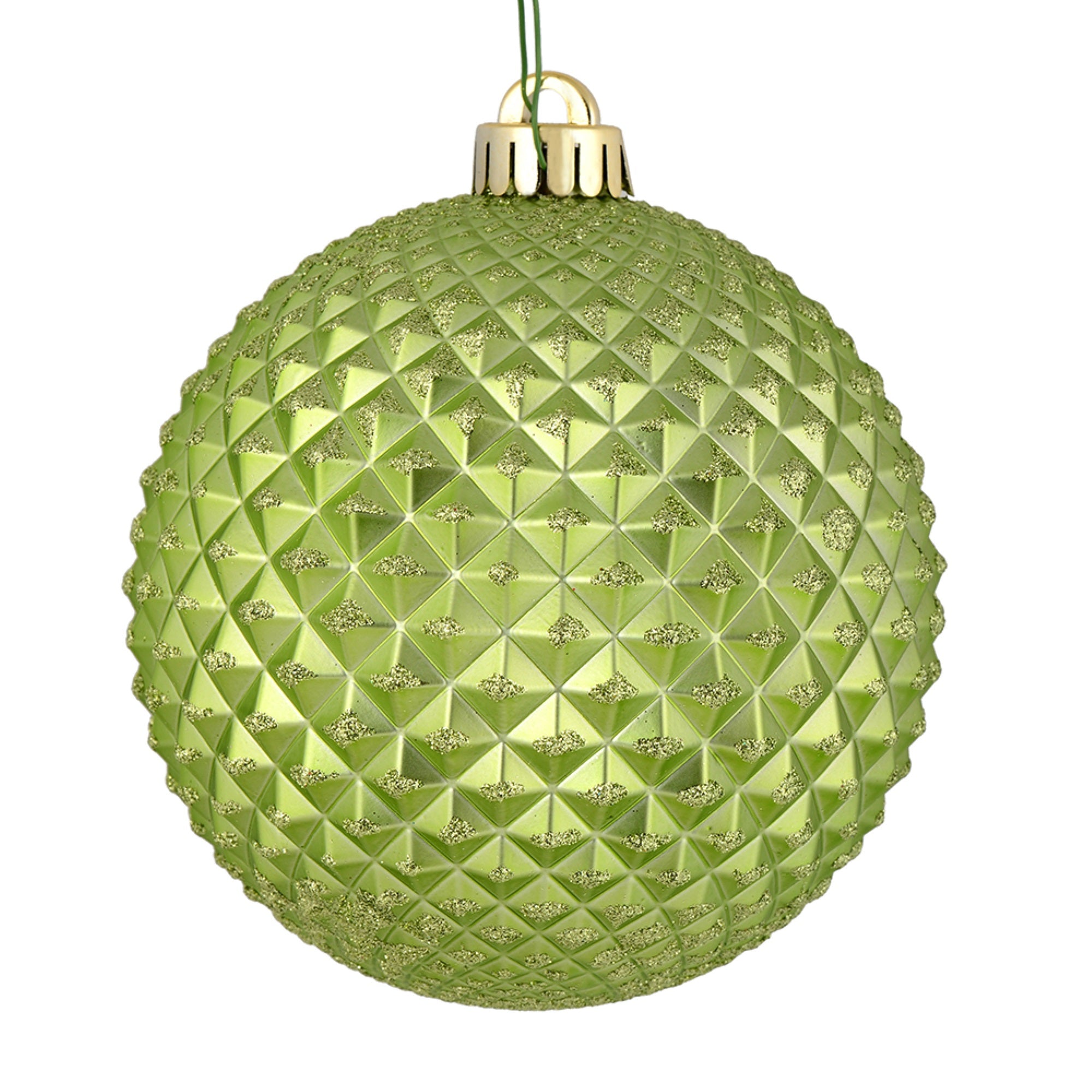 2.75” Celadon Durian Glitter Ball 12/Bag