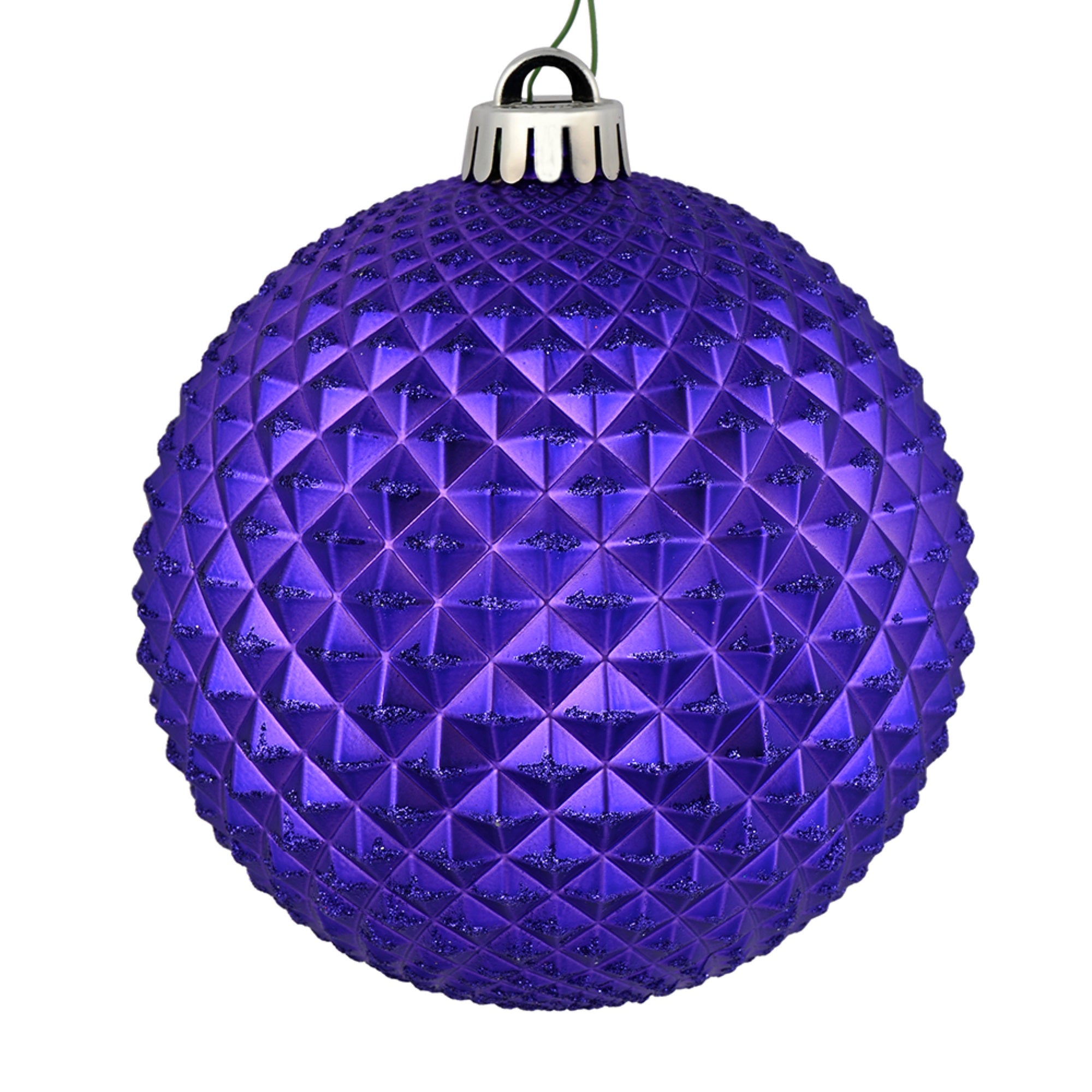 2.75” Purple Durian Glitter Ball 12/Bag