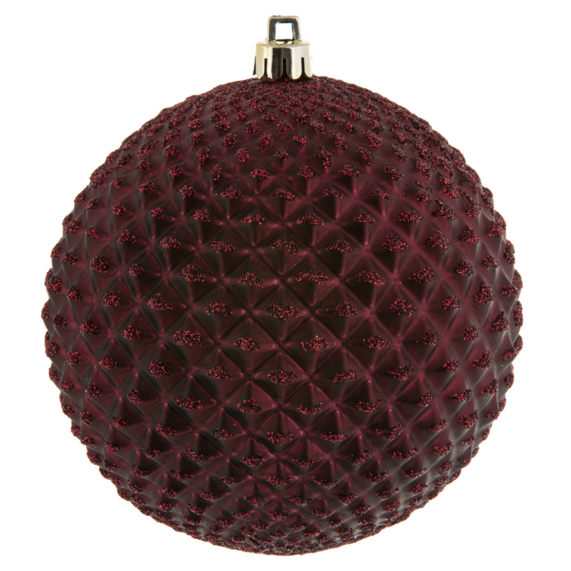 4” Wine Durian Glitter Ball 6/Bag